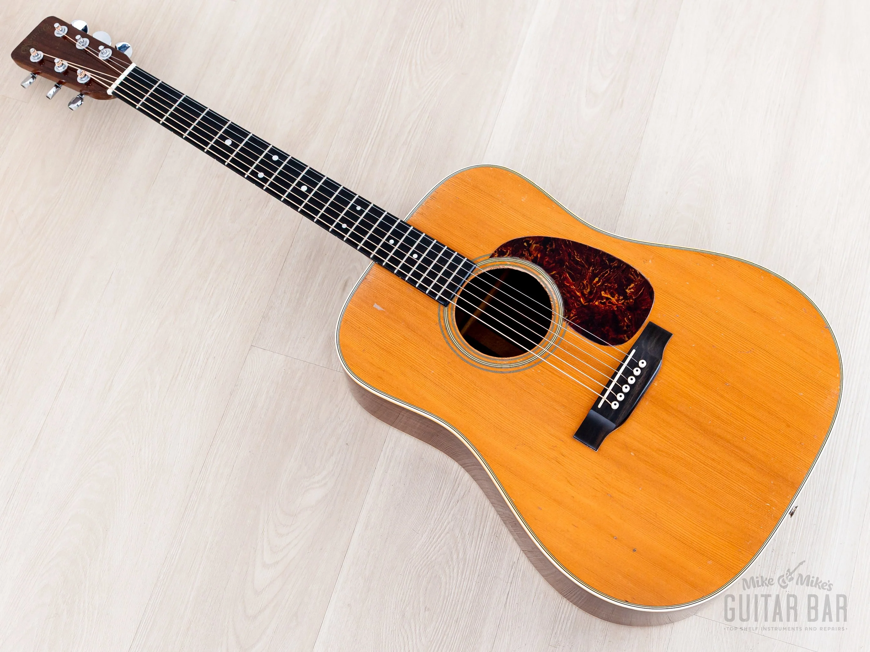 1968 Martin D-28 VIntage Dreadnought Acoustic Guitar, Brazilian Rosewood w/ Case - Image 14