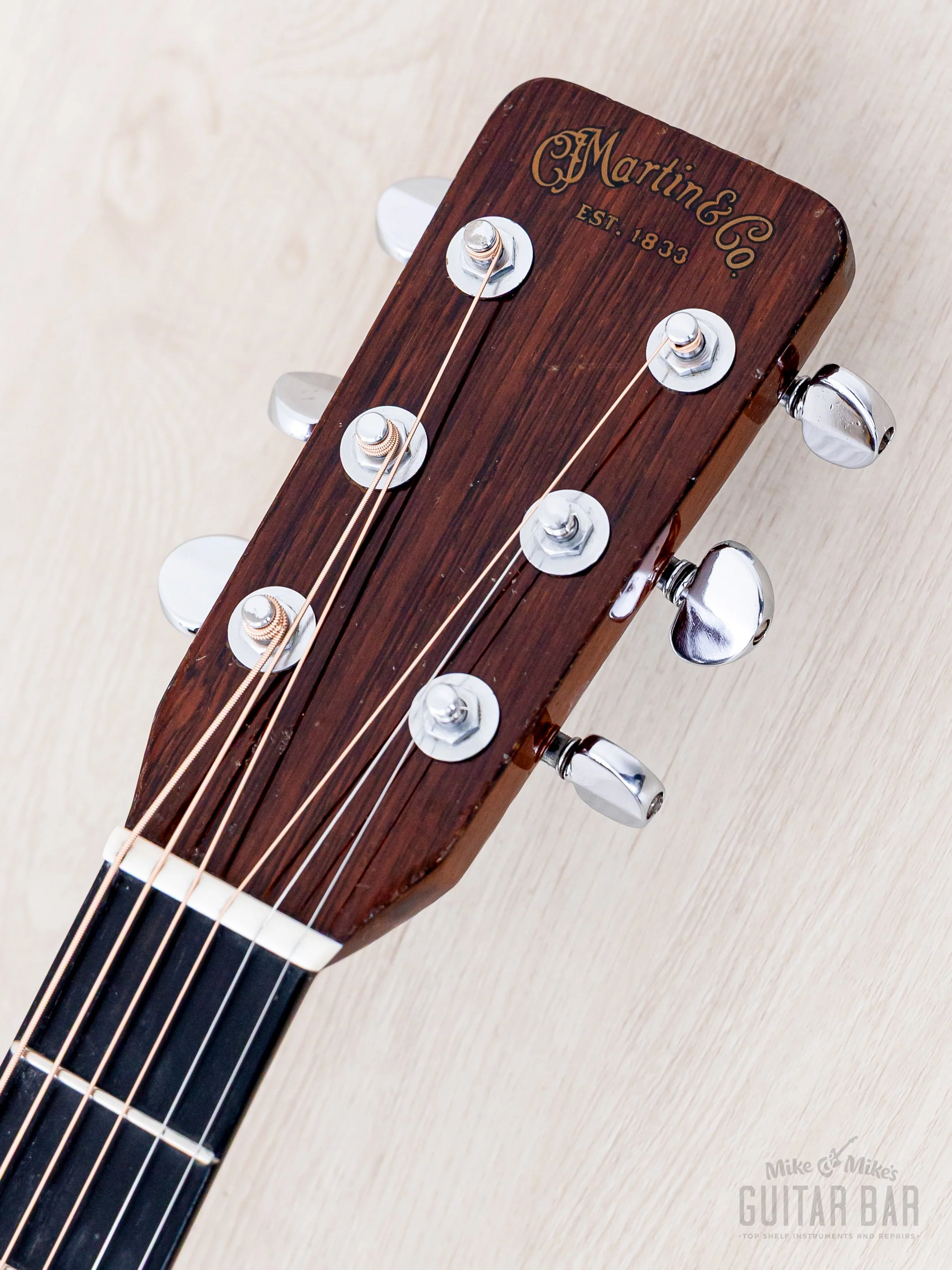 1968 Martin D-28 VIntage Dreadnought Acoustic Guitar, Brazilian Rosewood w/ Case - Image 4
