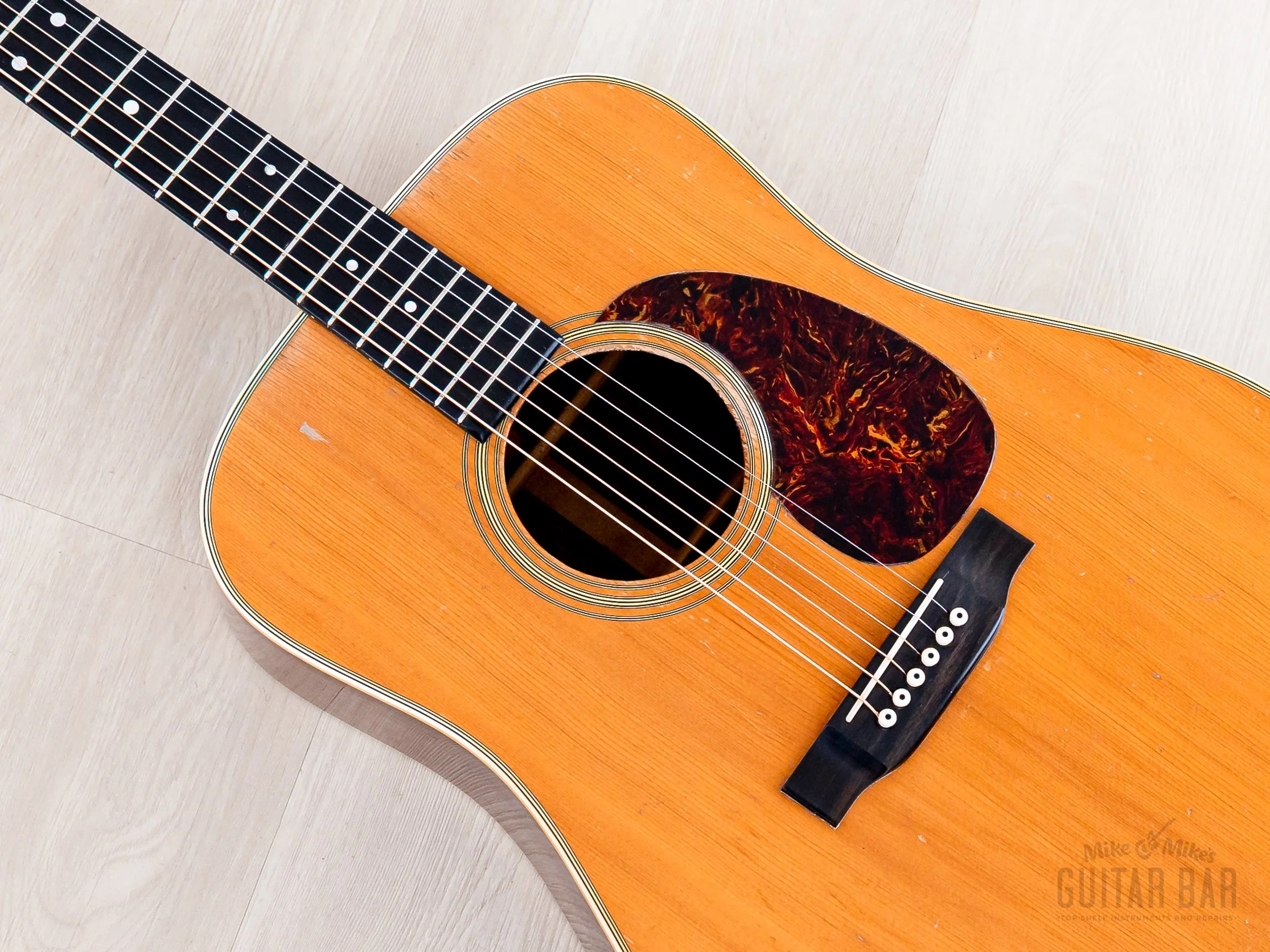 1968 Martin D-28 VIntage Dreadnought Acoustic Guitar, Brazilian Rosewood w/ Case - Image 9