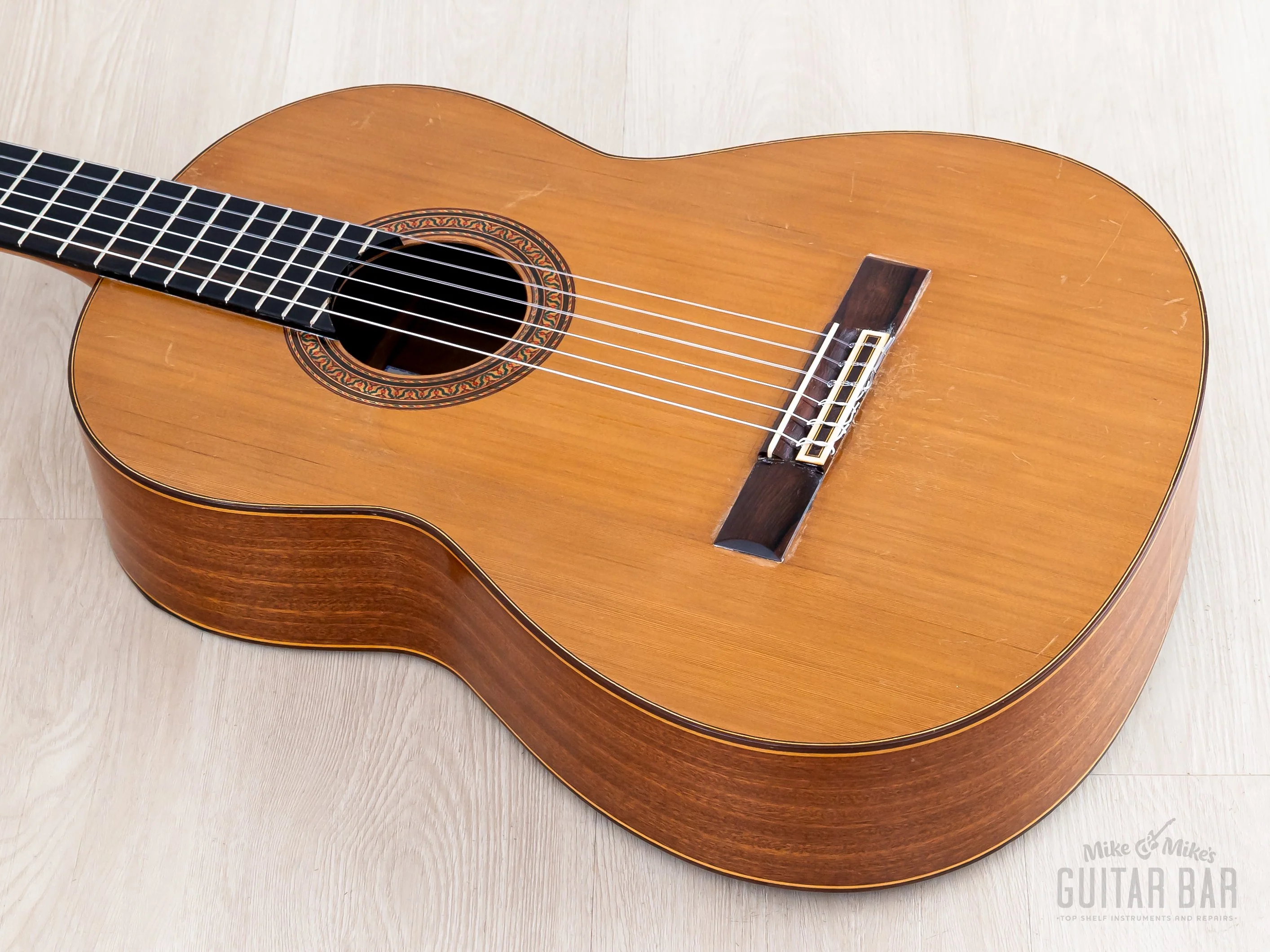 1969 Antonio Marin Montero Vintage Classical Guitar, Cedar + Mahogany w/ Case - Image 11