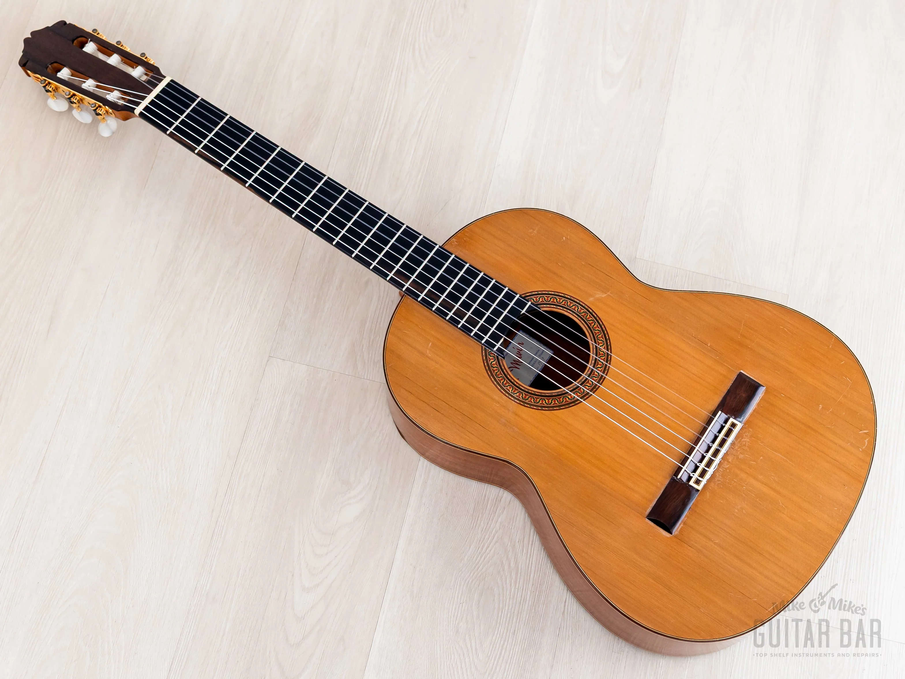 1969 Antonio Marin Montero Vintage Classical Guitar, Cedar + Mahogany w/ Case - Image 13
