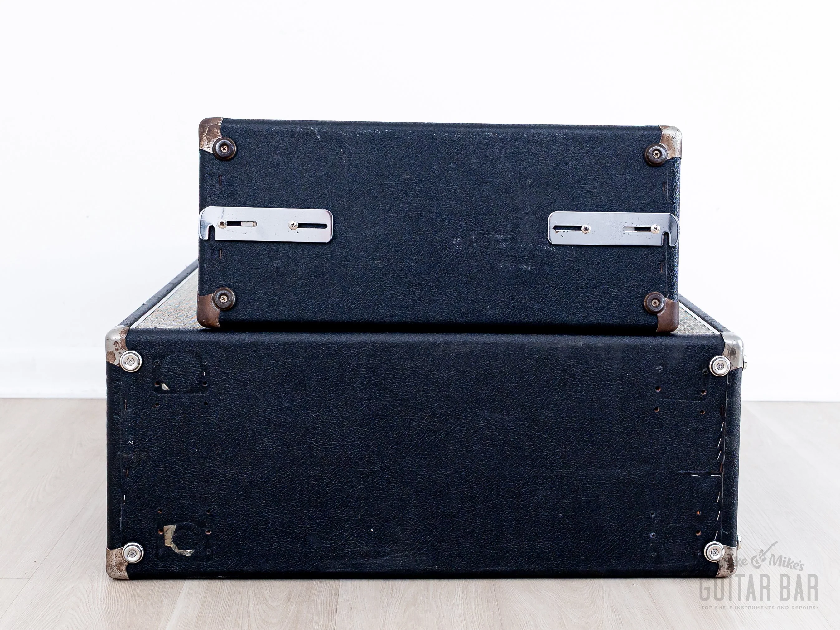 1969 Fender Bassman Drip Edge Silverface Vintage Tube Amp w/ 2x12 Cab, Fully Serviced, Black Panel AA864 - Image 7