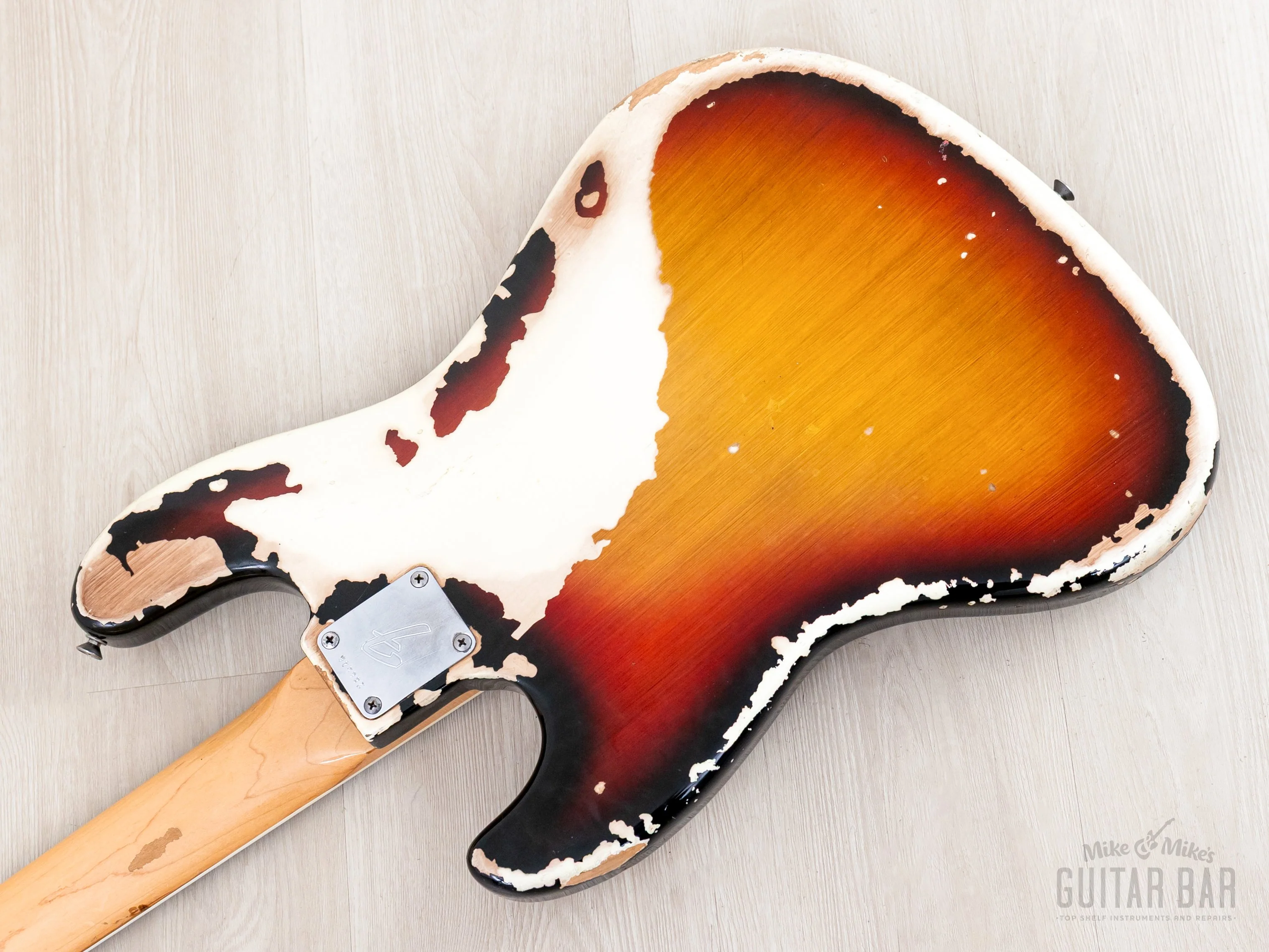 1969 Fender Jazz Bass Sunburst Faux Burst Vintage Bass w/ Case - Image 15