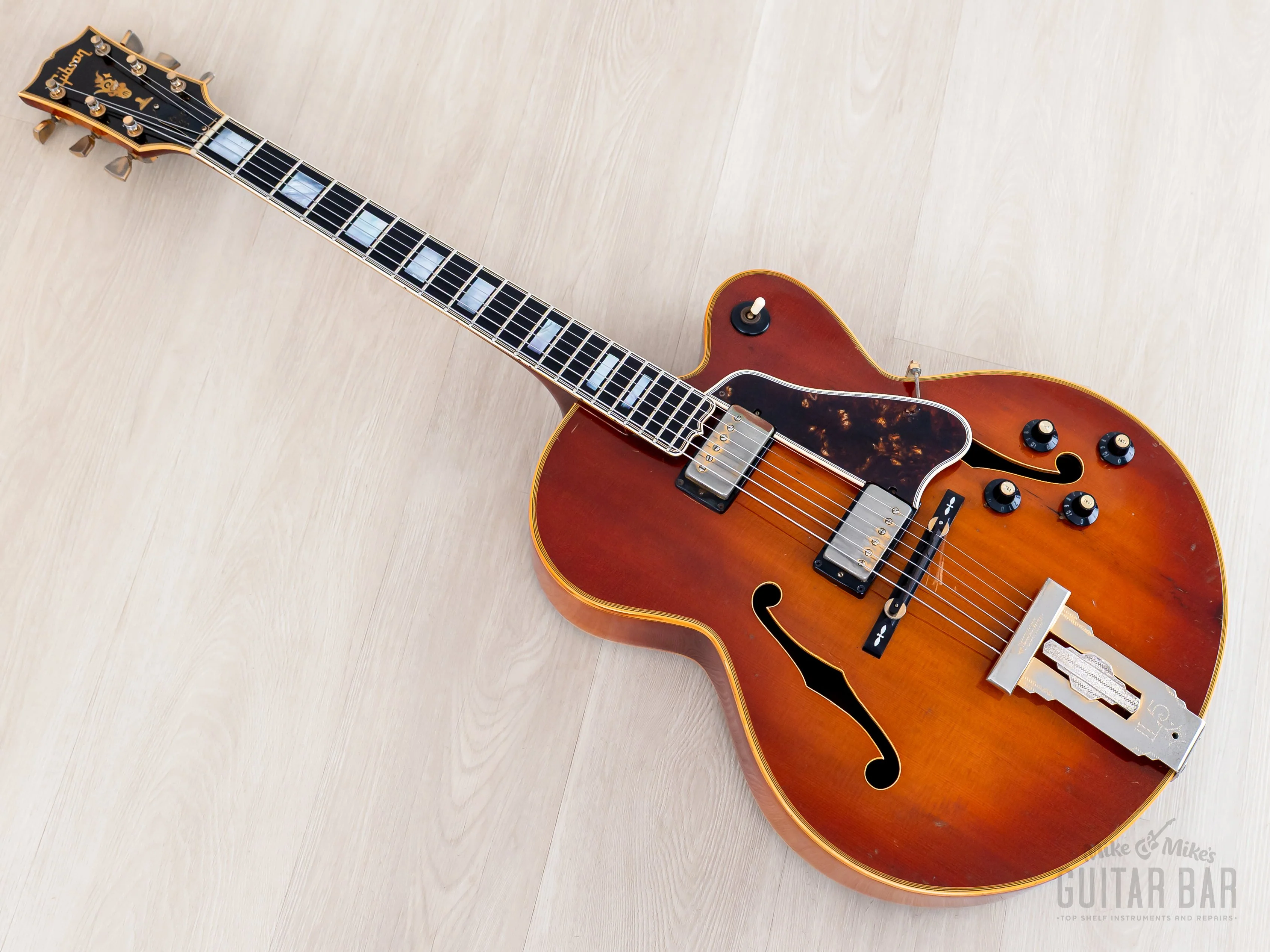 1970 Gibson L-5 CES Vintage Electric Archtop Sunburst w/ T Tops, Case - Image 14
