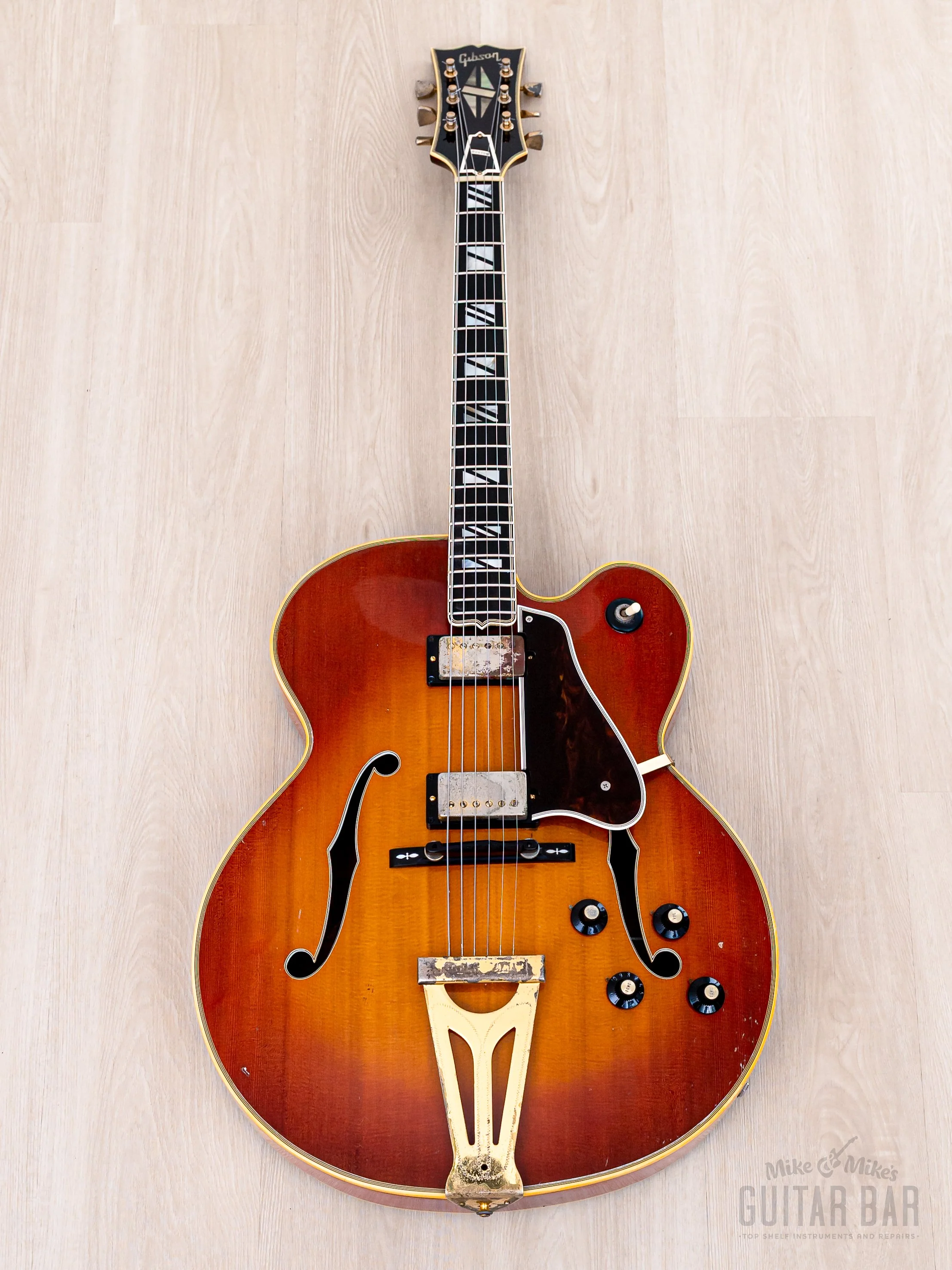 1970 Gibson Super 400 CES Vintage Archtop Electric Guitar Sunburst w/ T Tops, 1 11/16" Nut - Image 2