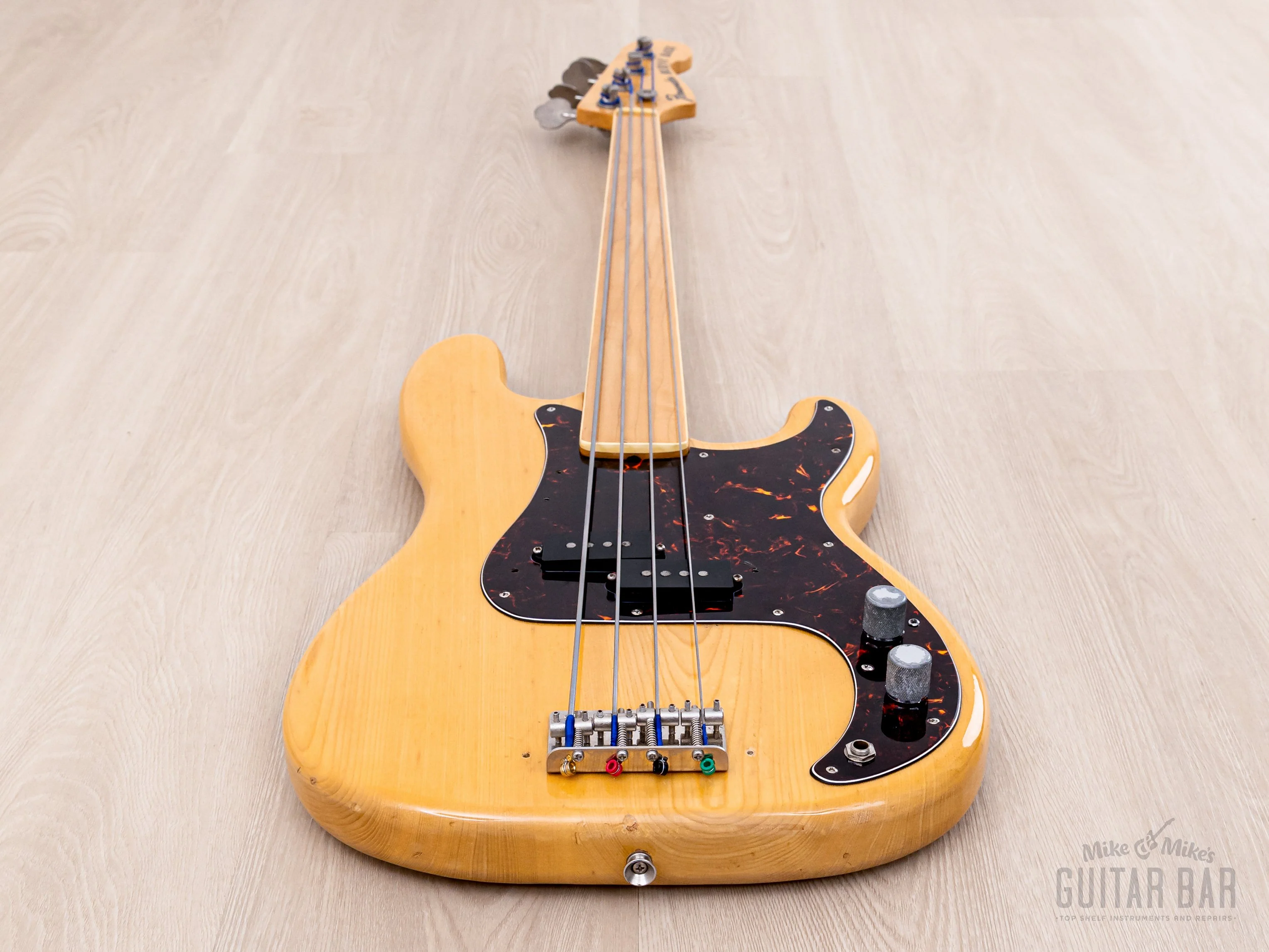 1970s Fernandes Burny Bass FPB-70FL Fretless Maple Board Vintage P Bass, 1 1/2" Nut, Japan - Image 10