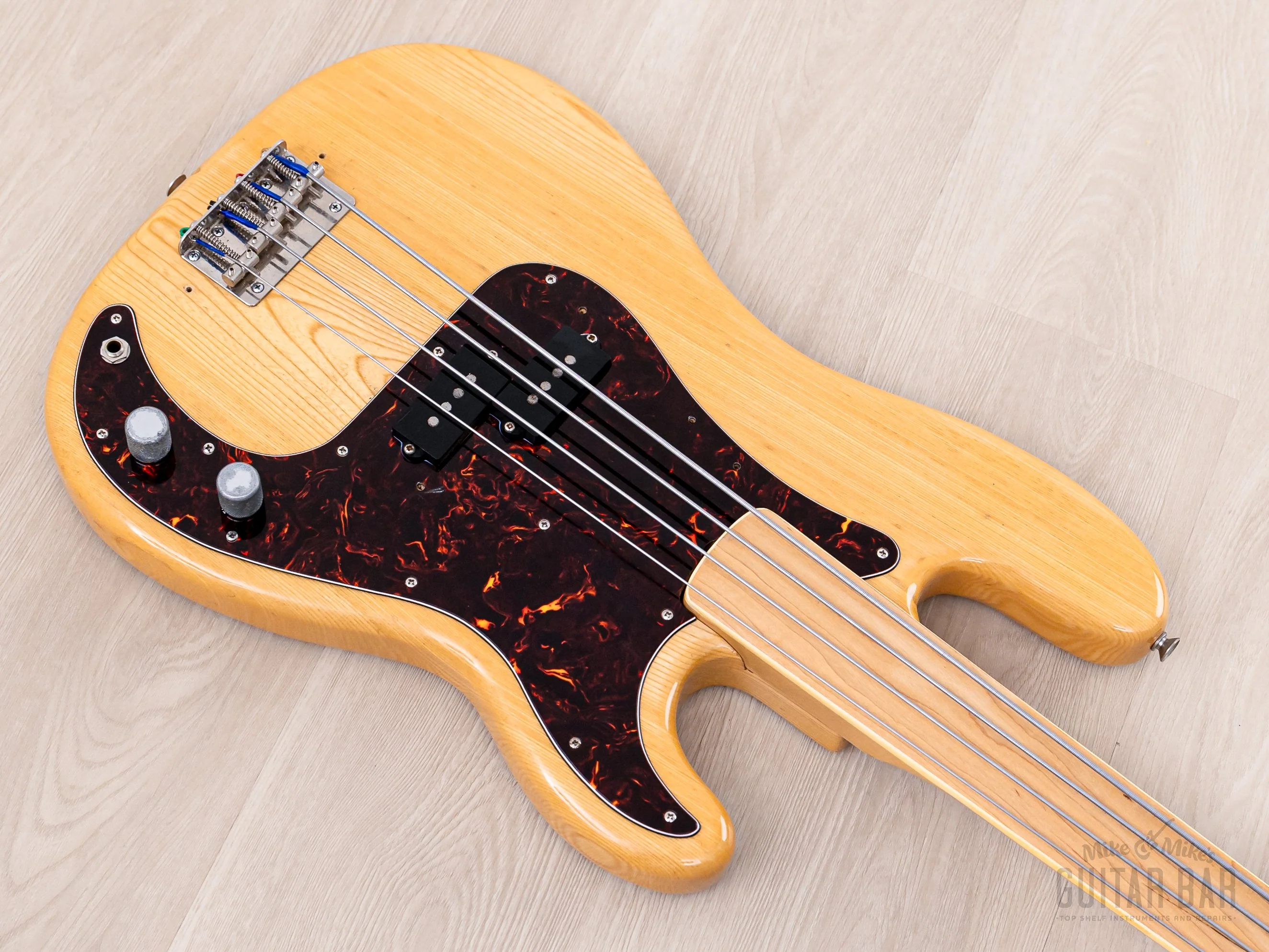 1970s Fernandes Burny Bass FPB-70FL Fretless Maple Board Vintage P Bass, 1 1/2" Nut, Japan - Image 8