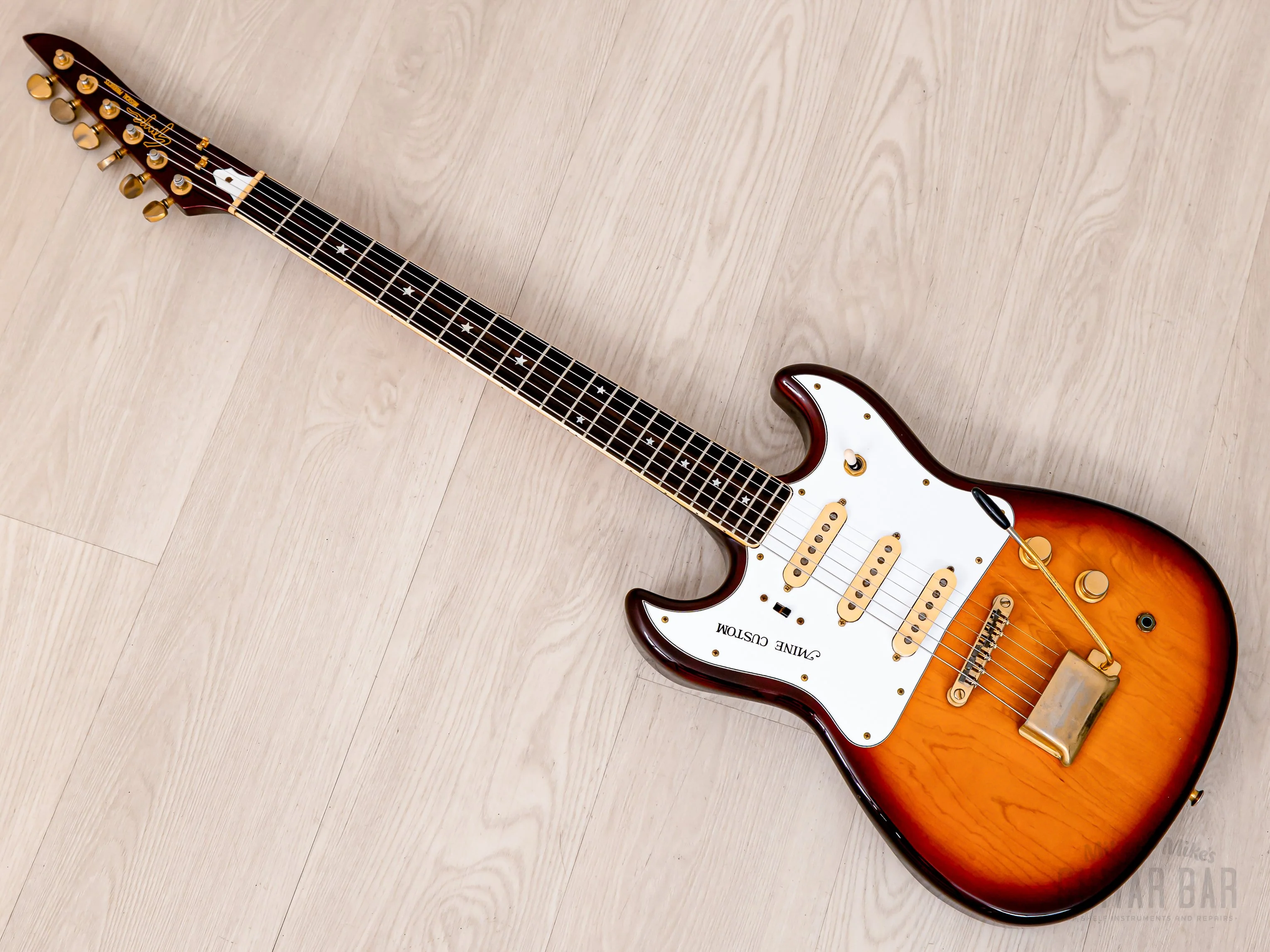 1970s Guyatone Mine Custom LG-780 Sunburst, 100% Original, Japan - Image 11
