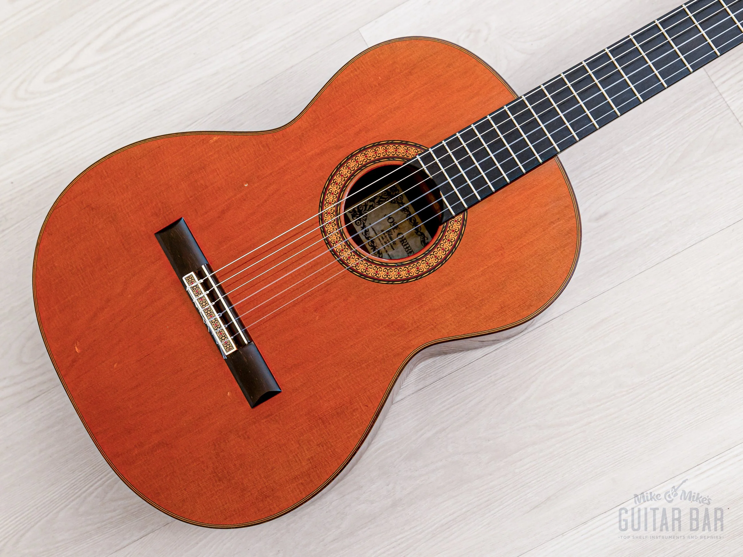 1970s Jose Oribe Classic 640mm Vintage Classical Guitar, Cedar & Rosewood w/ Case, Hangtag