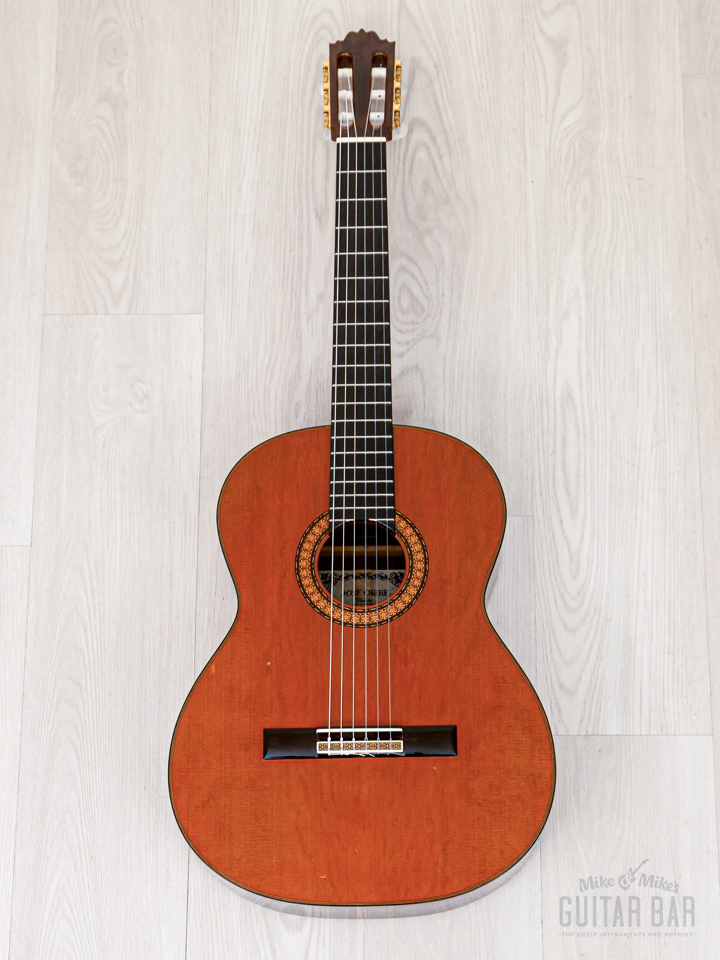 1970s Jose Oribe Classic 640mm Vintage Classical Guitar, Cedar & Rosewood w/ Case, Hangtag - Image 2