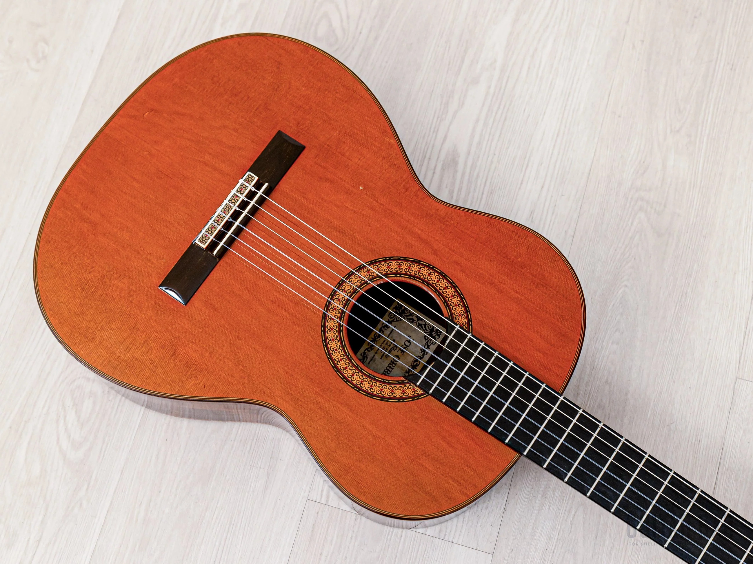 1970s Jose Oribe Classic 640mm Vintage Classical Guitar, Cedar & Rosewood w/ Case, Hangtag - Image 9