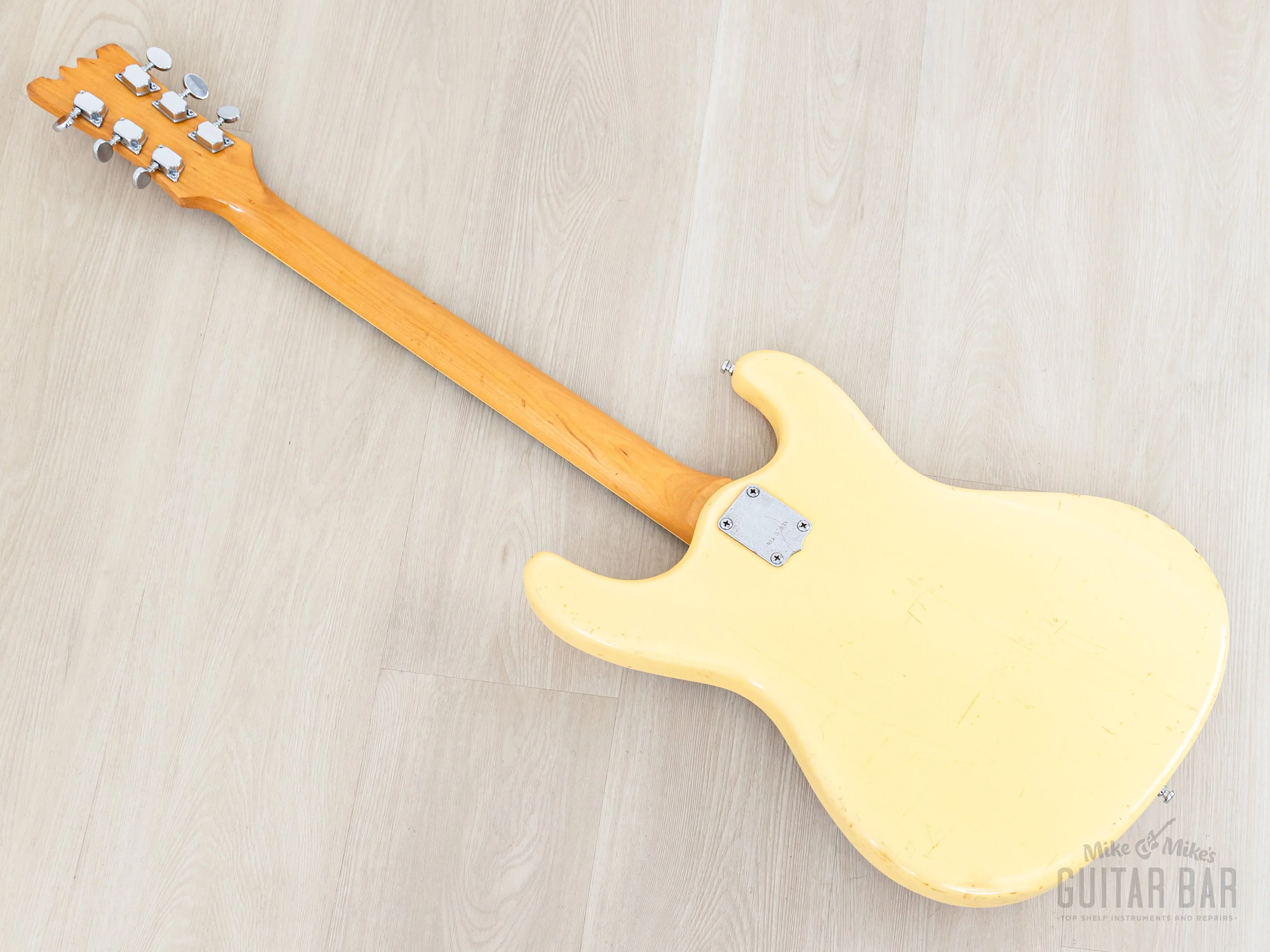 1970s Mosrite Ventures Model “Avenger” Vintage Electric Guitar White w/ Moseley Vibrato, Firstman Japan - Image 13
