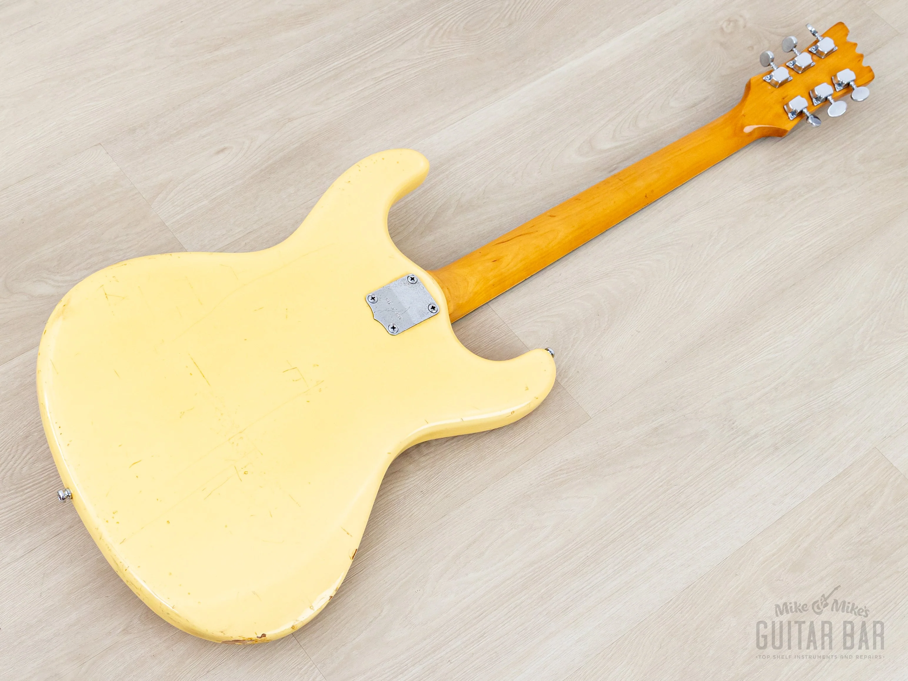 1970s Mosrite Ventures Model “Avenger” Vintage Electric Guitar White w/ Moseley Vibrato, Firstman Japan - Image 14