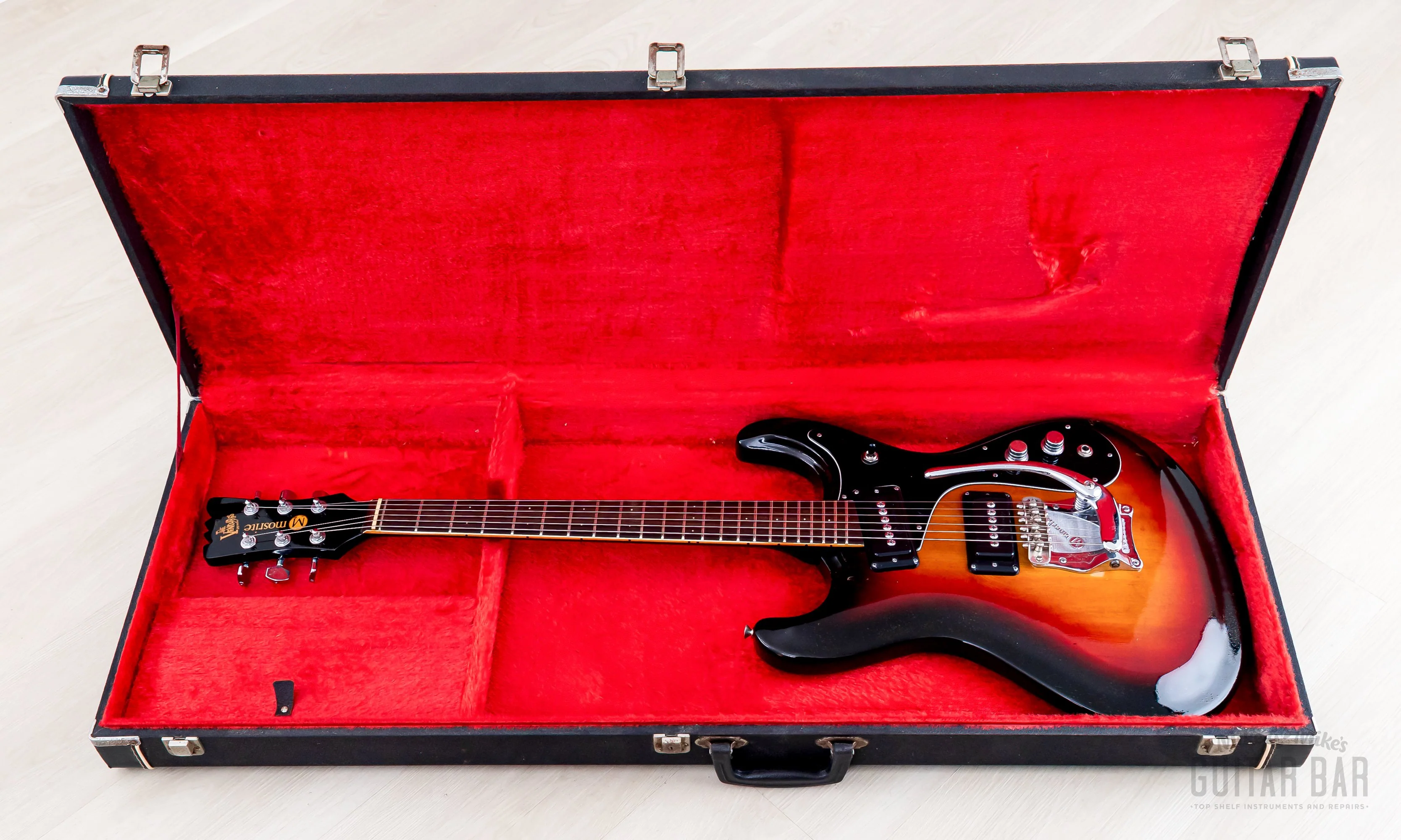 1970s Mosrite Ventures Model Vintage Electric Guitar Ash Body w/ Case, Firstman Avenger - Image 17