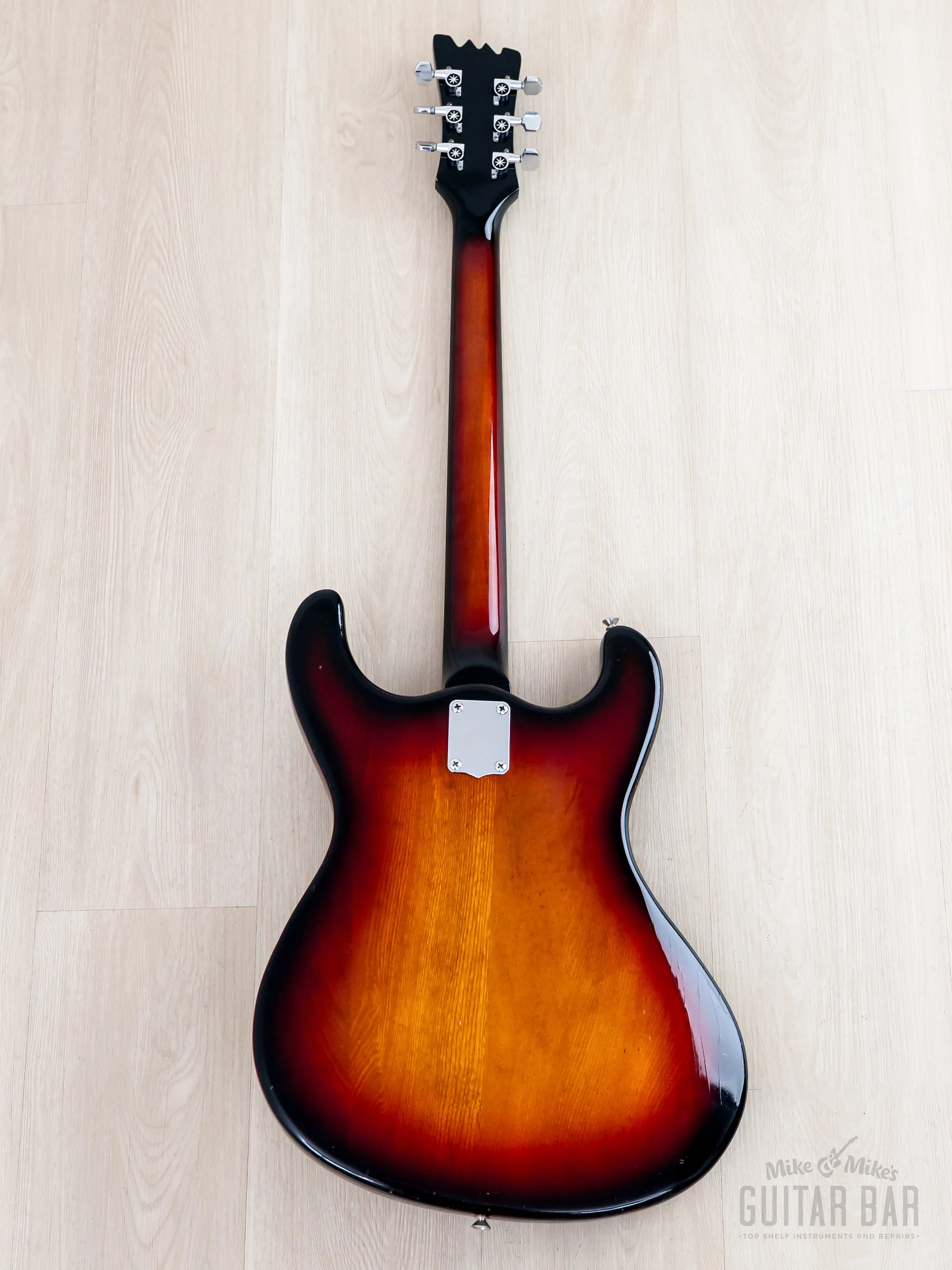 1970s Mosrite Ventures Model Vintage Electric Guitar Ash Body w/ Case, Firstman Avenger - Image 3