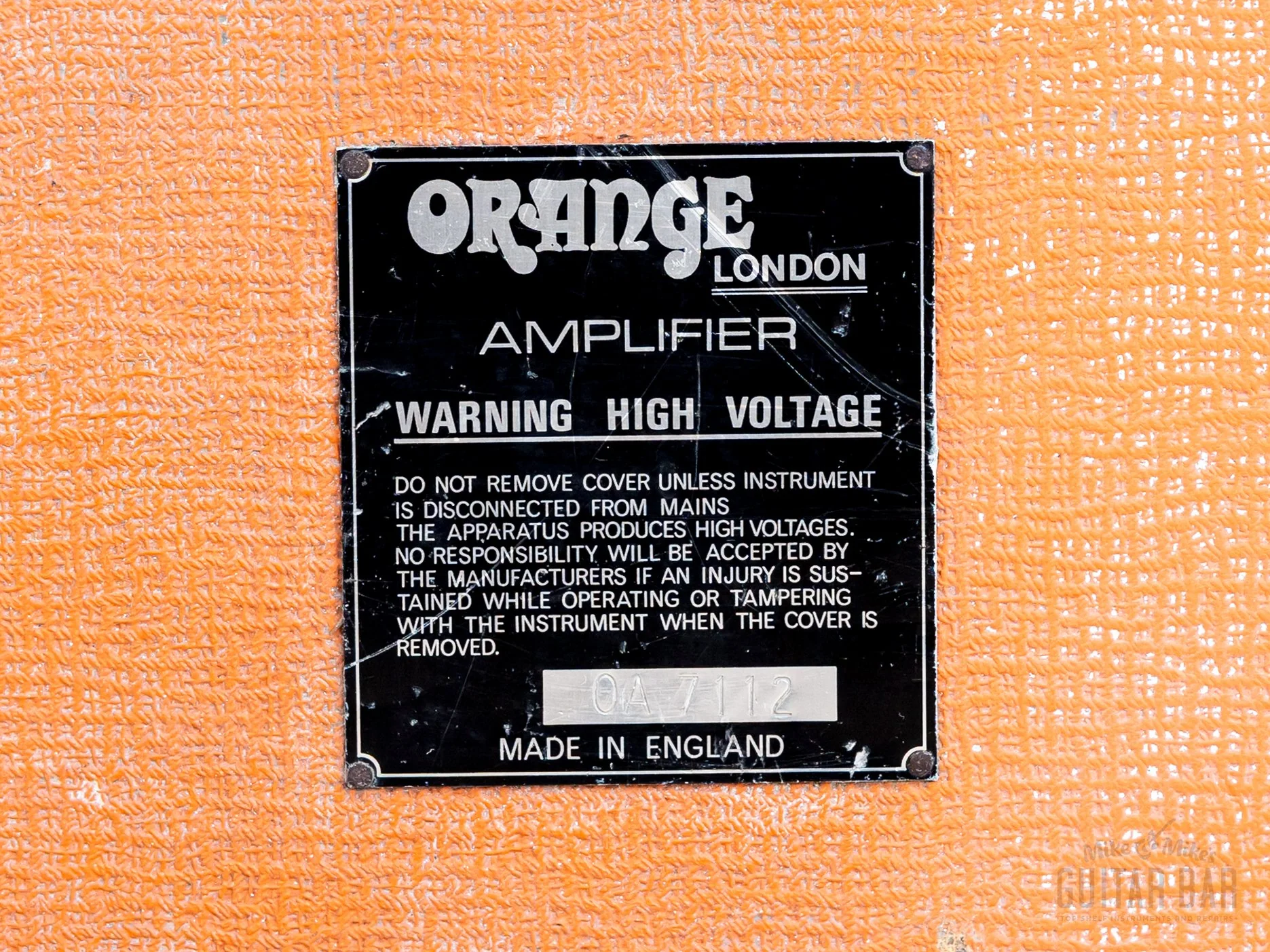 1970s Orange Voice of the World Vintage 6-channel PA Mixer Preamp Head - Image 8