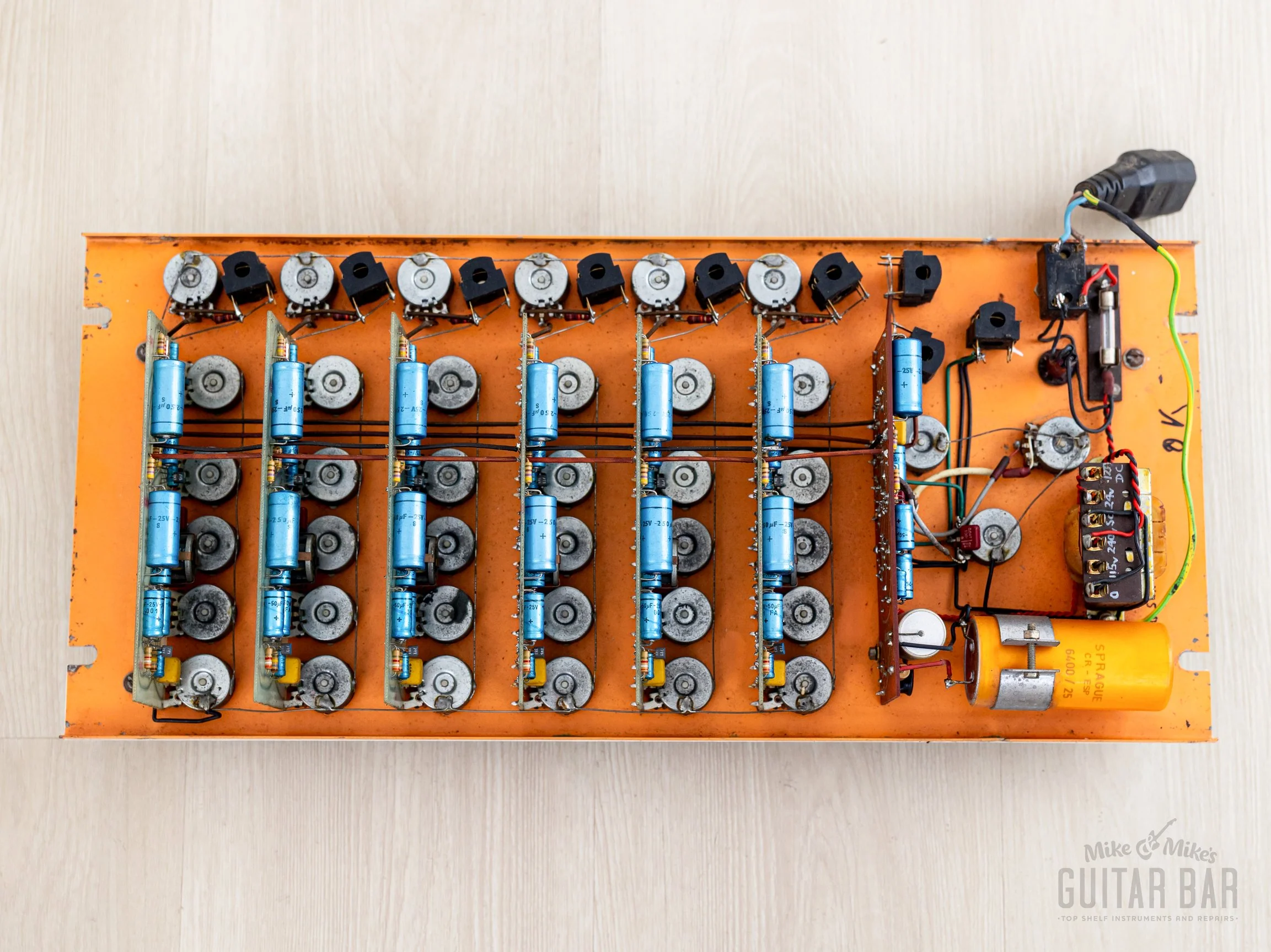 1970s Orange Voice of the World Vintage 6-channel PA Mixer Preamp Head - Image 9