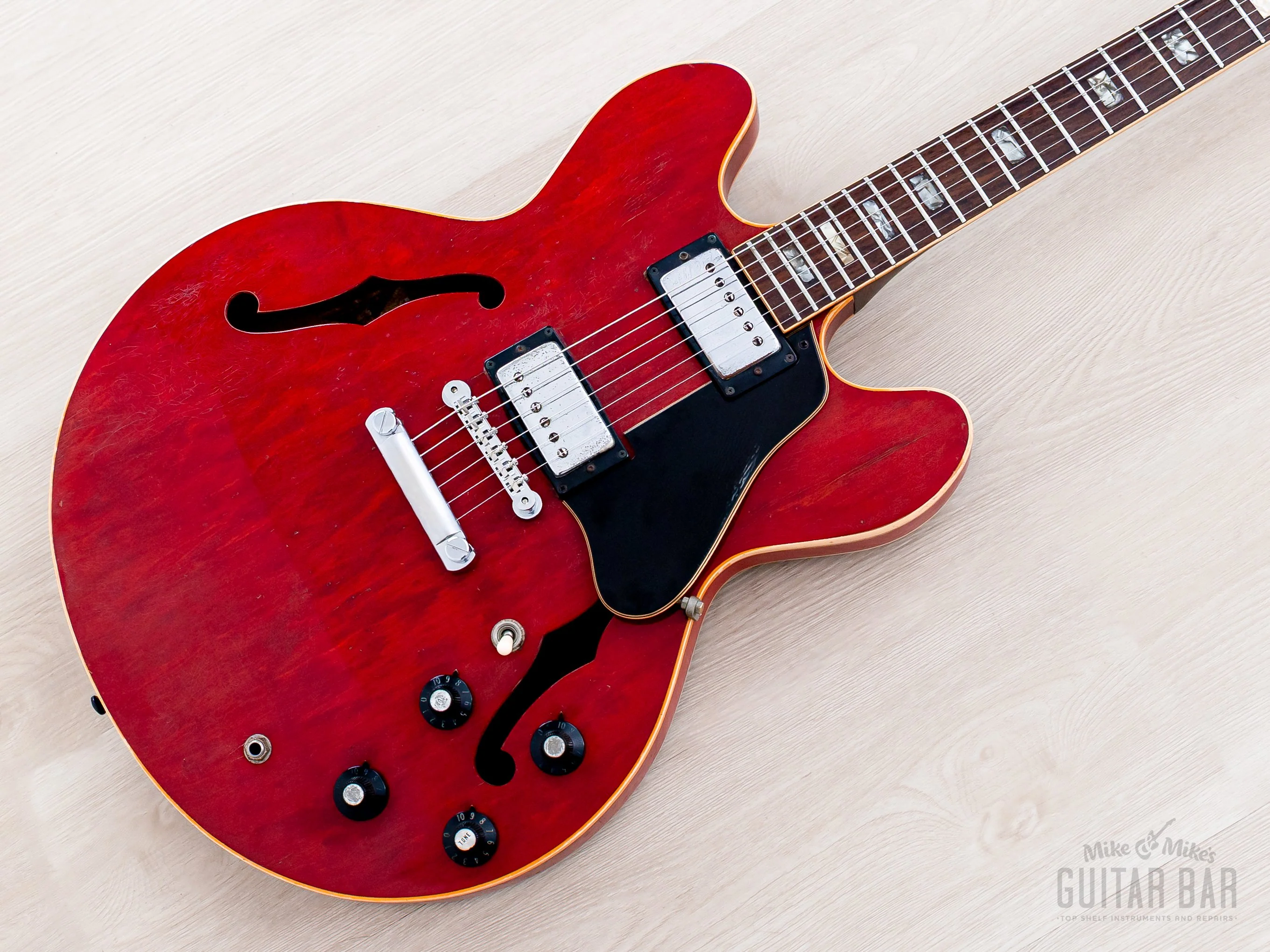 1971 Gibson ES-335 TDC Vintage Semi-Hollow Guitar Cherry w/ T Tops, Case