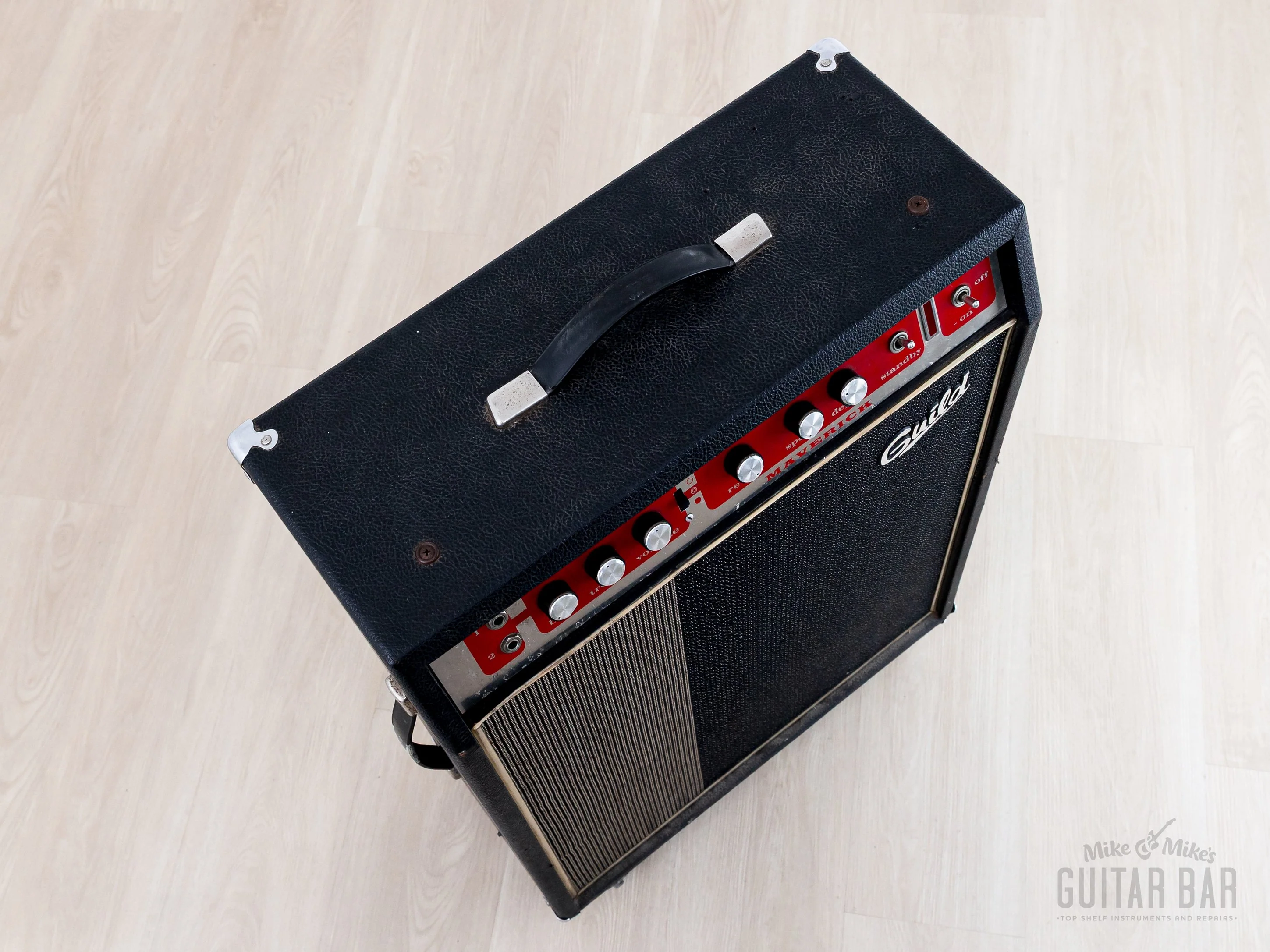 1971 Guild Maverick 2x10 Vintage Tube Combo Amp w/ Sylvania 7591A - Image 4