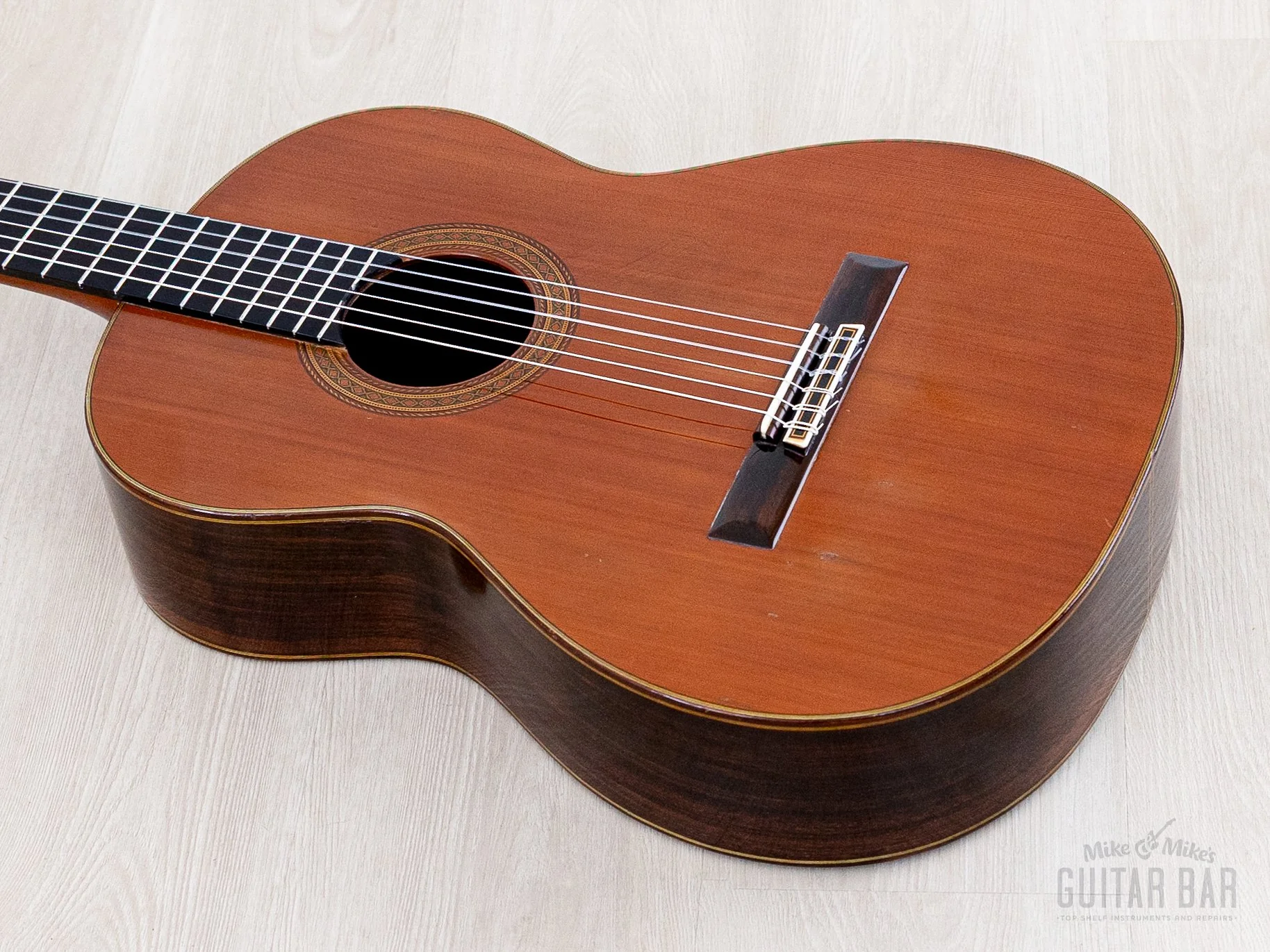 1971 Masaru Kohno No. 7 Vintage Classical Guitar, Cedar & Rosewood w/ Case - Image 11