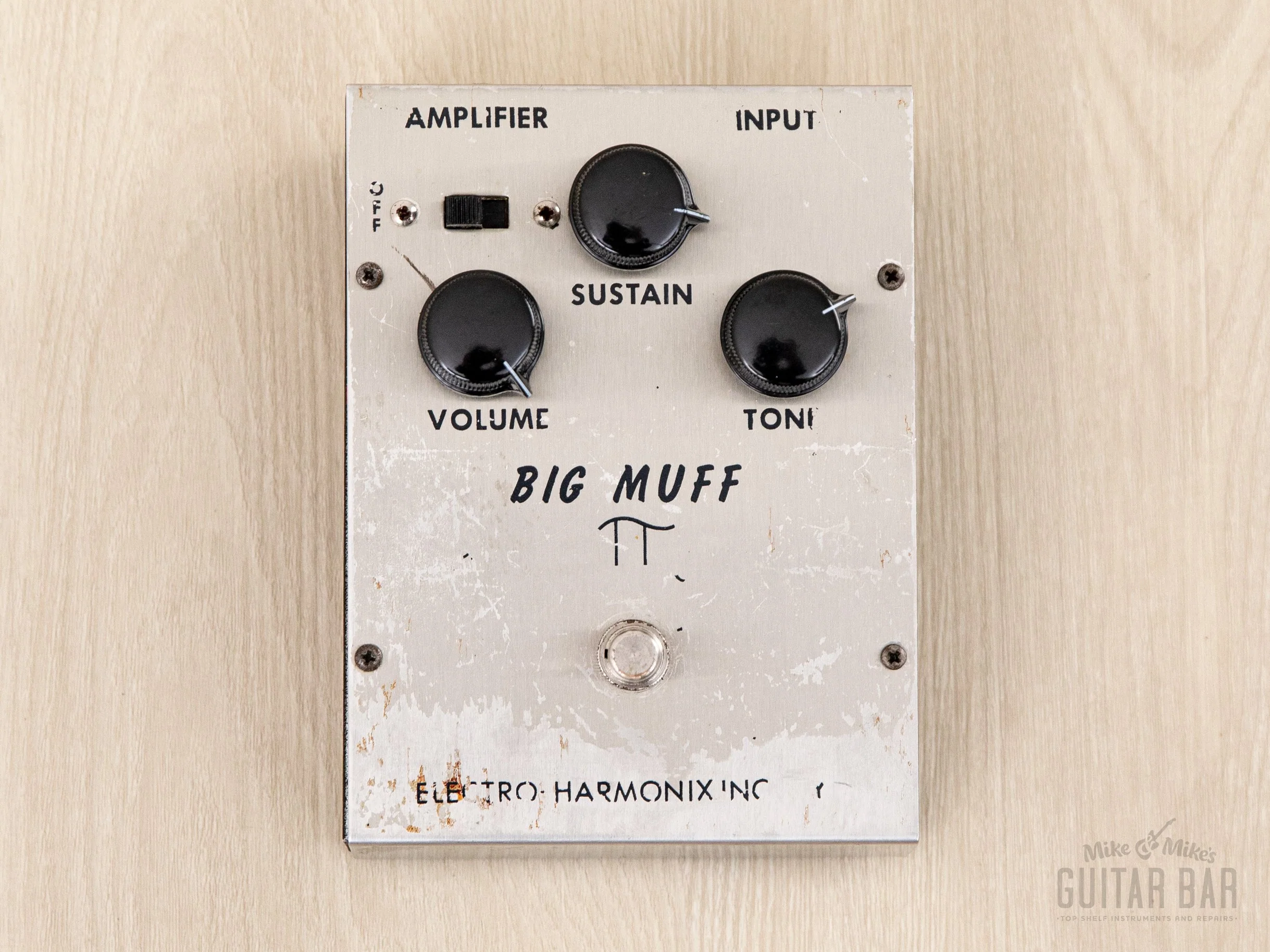 1972 Electro Harmonix Big Muff Triangle V1 Vintage Fuzz Guitar Effects Pedal, Fairchild FS3699 Transistors