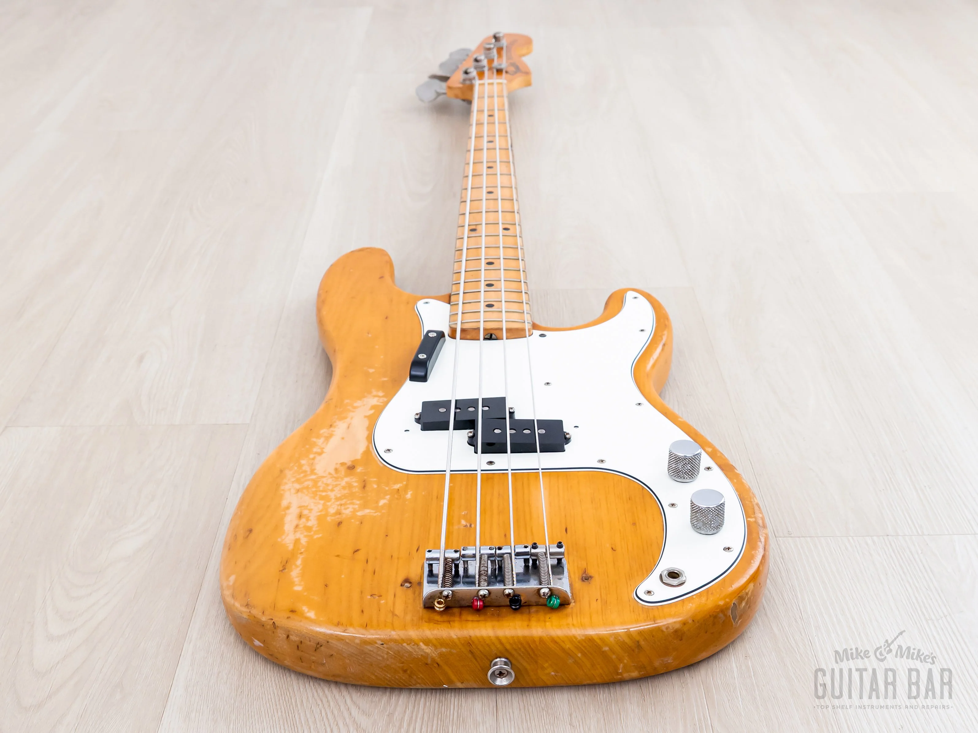 1972 Fender Precision Bass Natural Ash Vintage Bass w/ 1 1/2" Nut Width, Case - Image 11