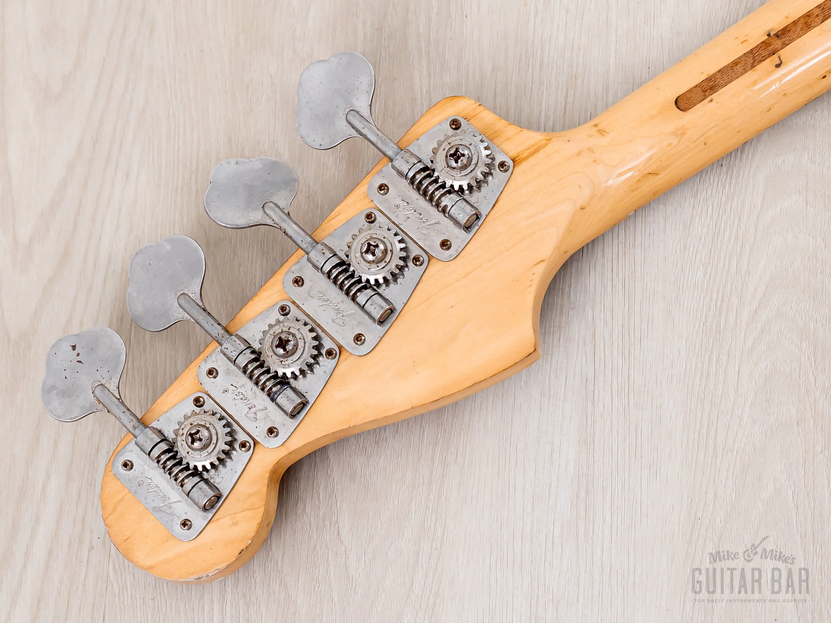 1972 Fender Precision Bass Natural Ash Vintage Bass w/ 1 1/2" Nut Width, Case - Image 5