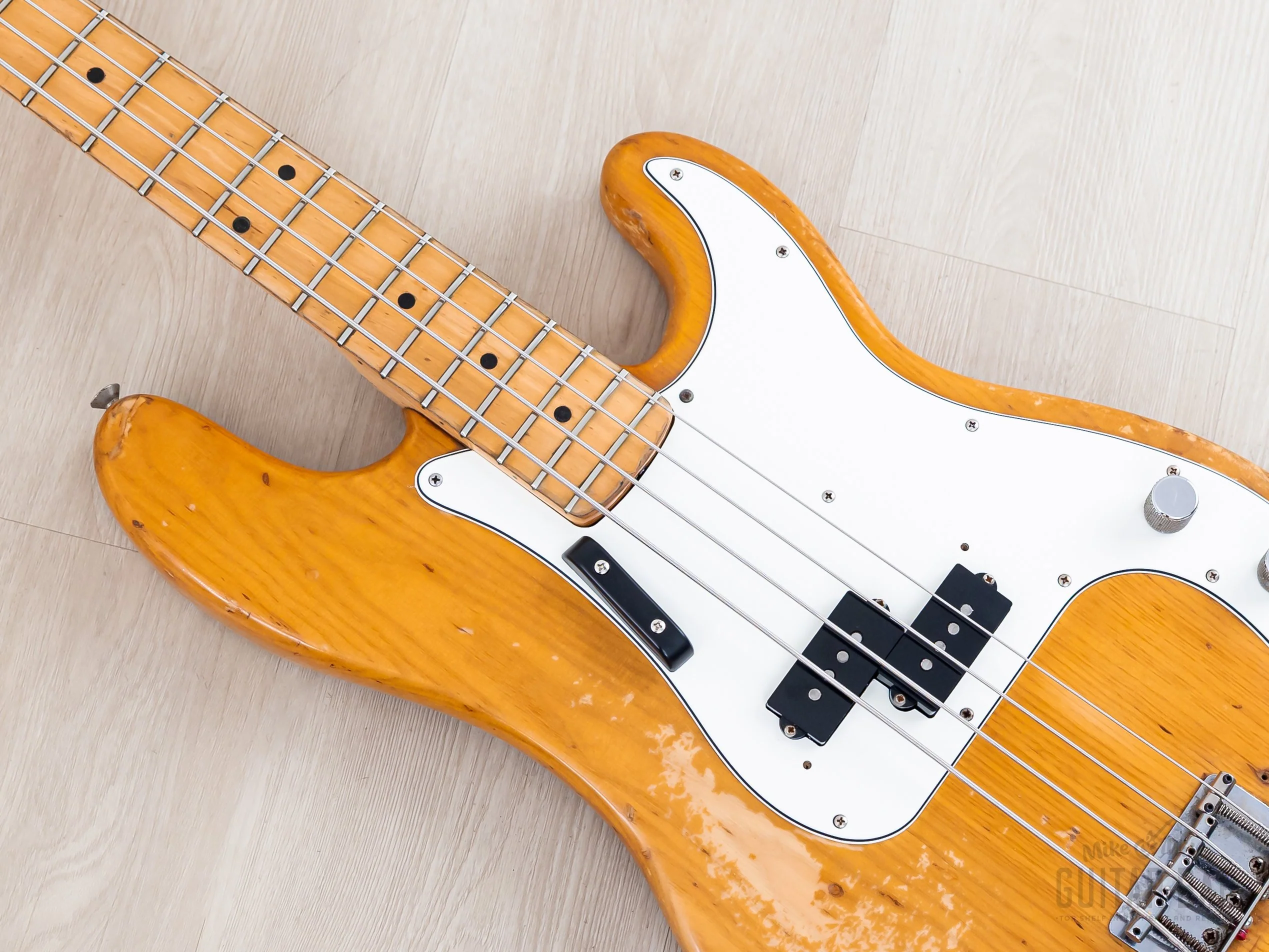 1972 Fender Precision Bass Natural Ash Vintage Bass w/ 1 1/2" Nut Width, Case - Image 7