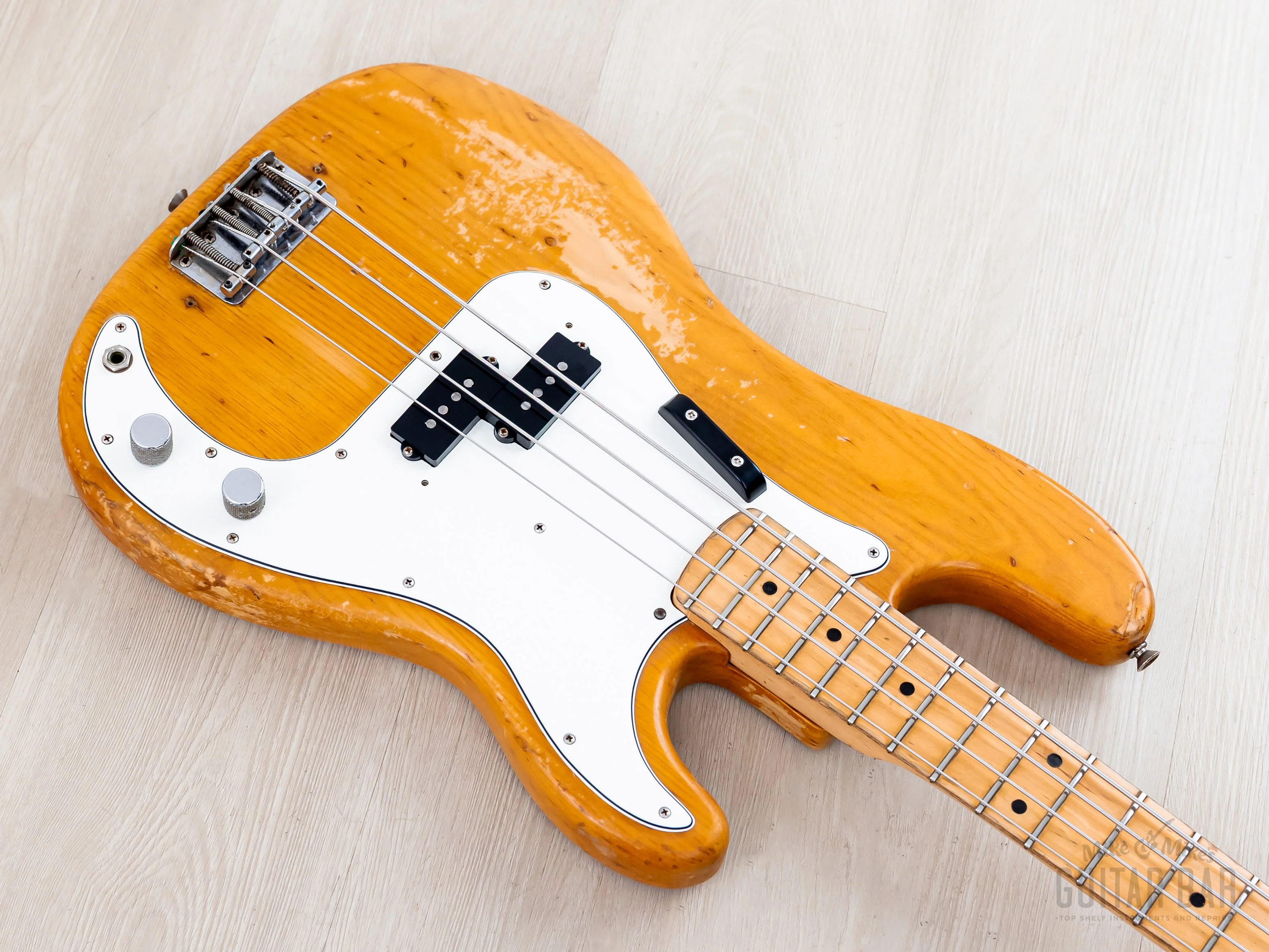 1972 Fender Precision Bass Natural Ash Vintage Bass w/ 1 1/2" Nut Width, Case - Image 9