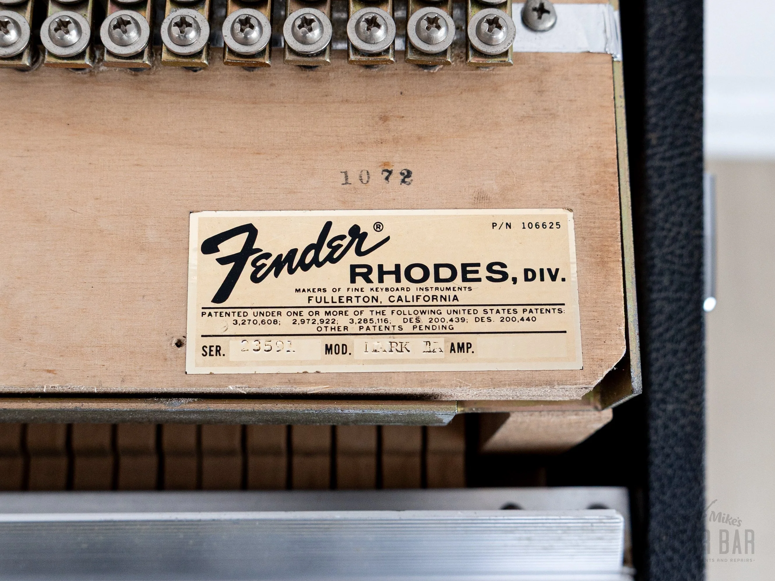 1972 Fender Rhodes Stage 73 Mk I Vintage Electric Piano w/ Legs & Pedal - Image 14