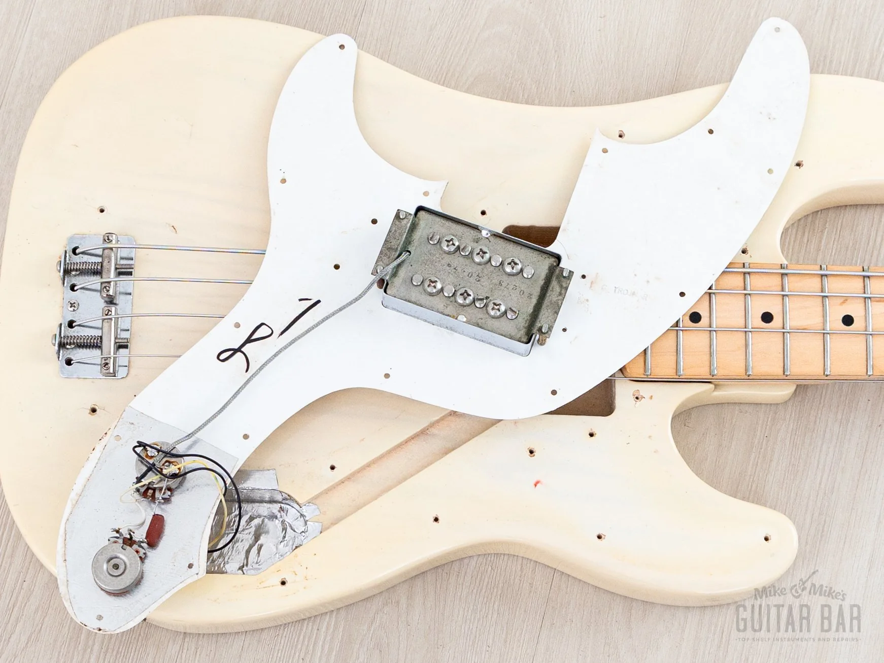 1972 Fender Telecaster Bass Blonde, Lightweight w/ Wide Range Humbucker, Case - Image 19