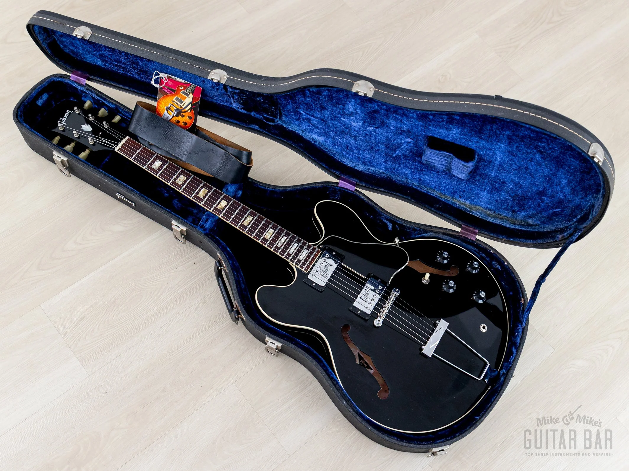 1972 Gibson ES-335 TD Vintage Semi-Hollow Guitar Ebony w/ Embossed T Tops & Case, Gord Miller - Image 21
