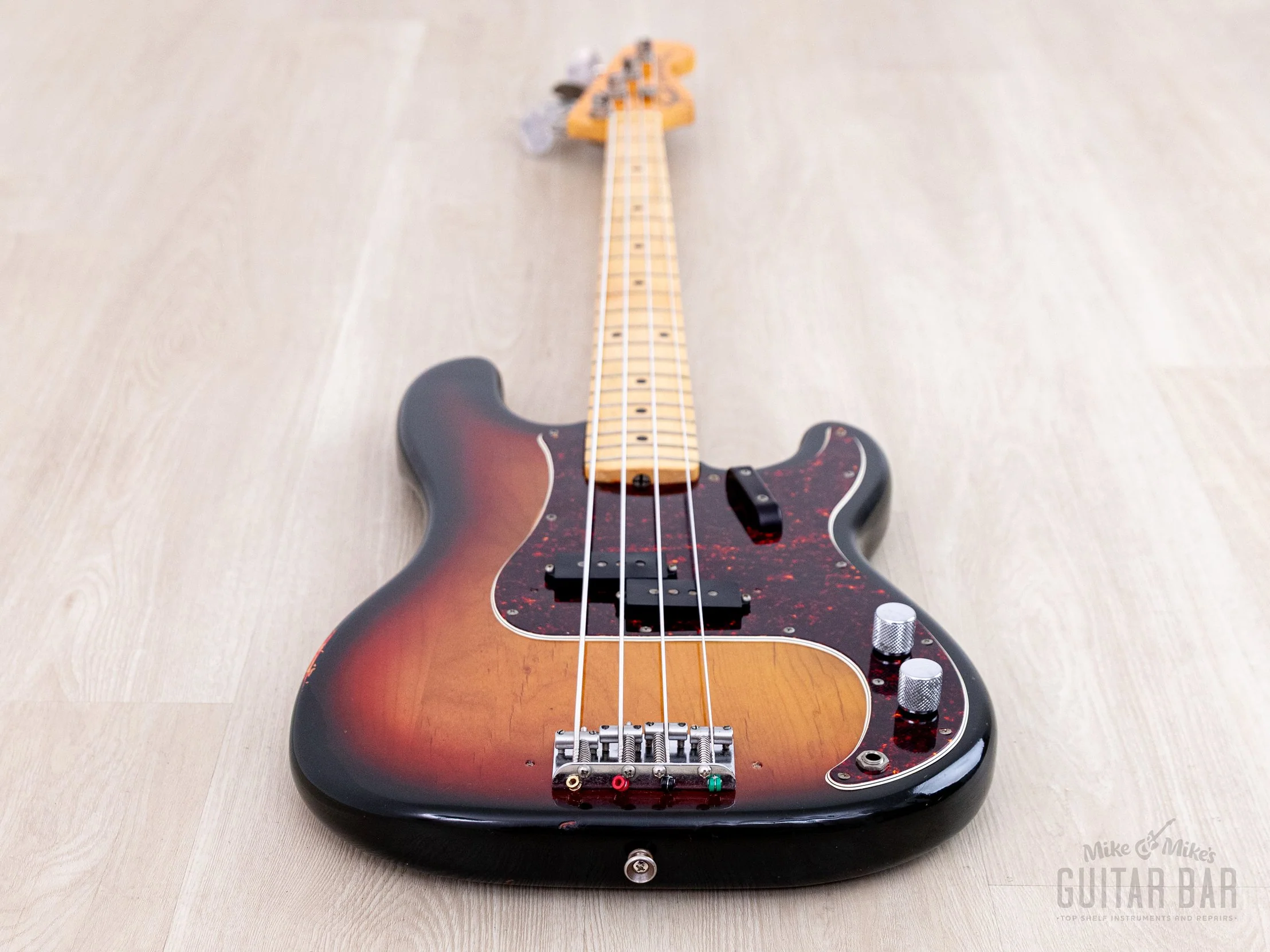1973 Fender Precision Bass Sunburst Vintage Bass, Lightweight w/ "A" 1 1/2" Nut & Case - Image 9