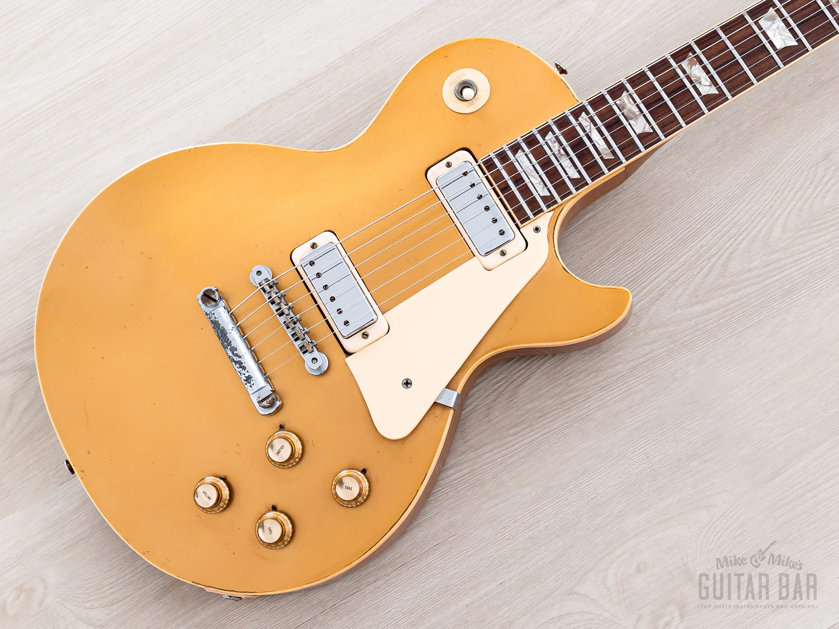 1973 Gibson Les Paul Deluxe Goldtop Vintage Guitar, 100% Original w/ Case