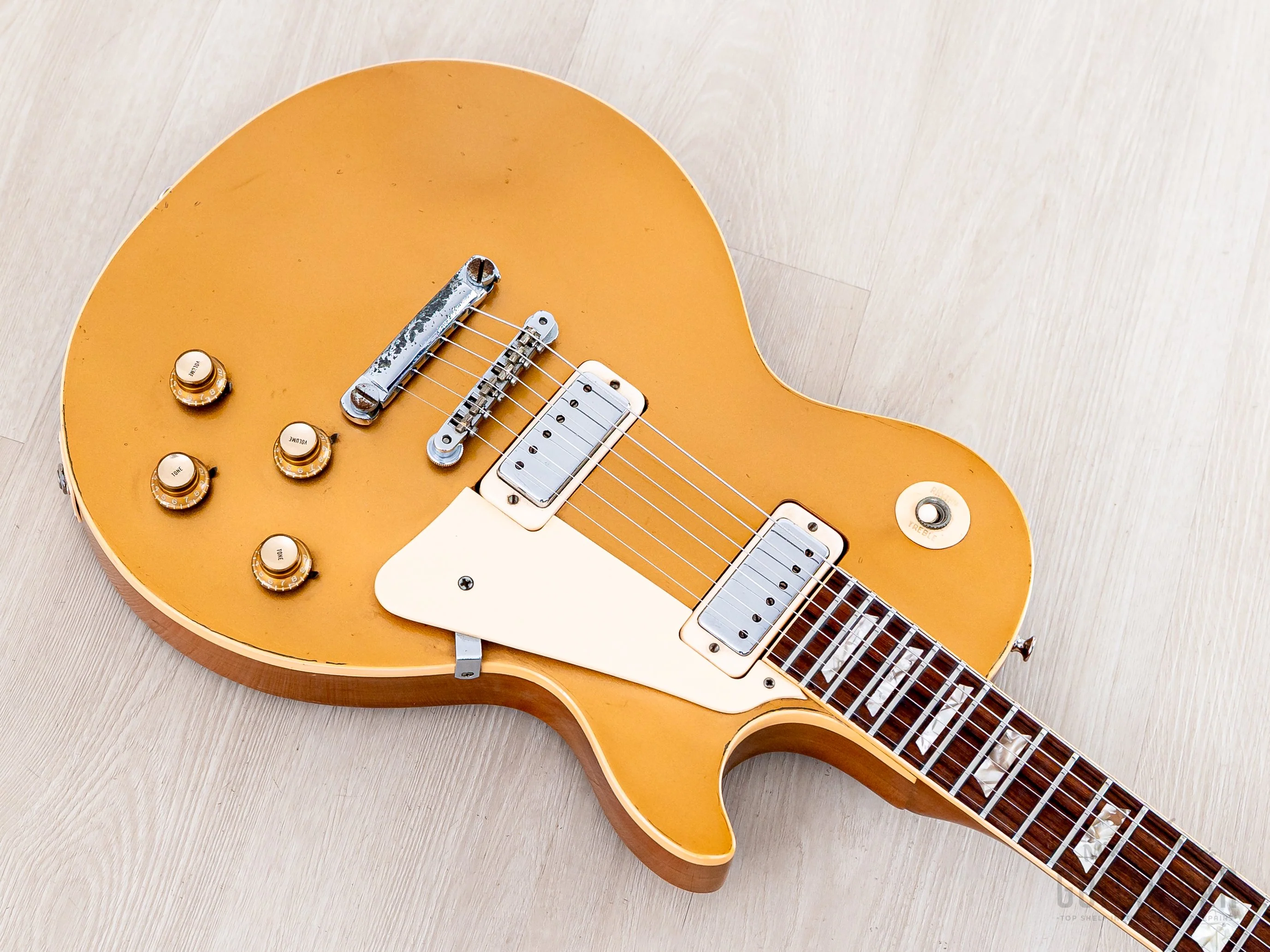 1973 Gibson Les Paul Deluxe Goldtop Vintage Guitar, 100% Original w/ Case - Image 8