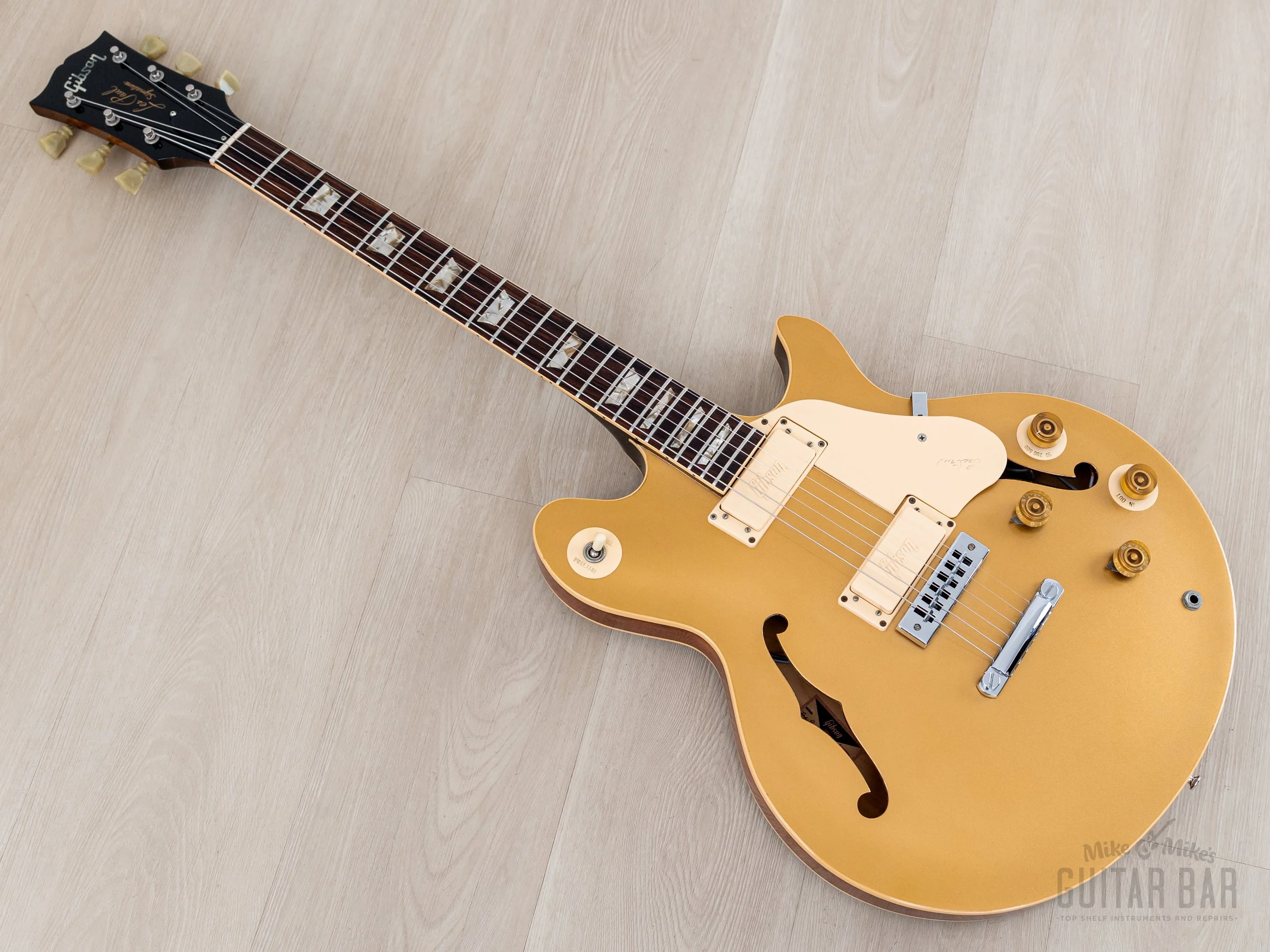 1973 Gibson Les Paul Signature Vintage Semi-Hollow Guitar Goldtop, Near-Mint & 100% Original w/ Case - Image 12