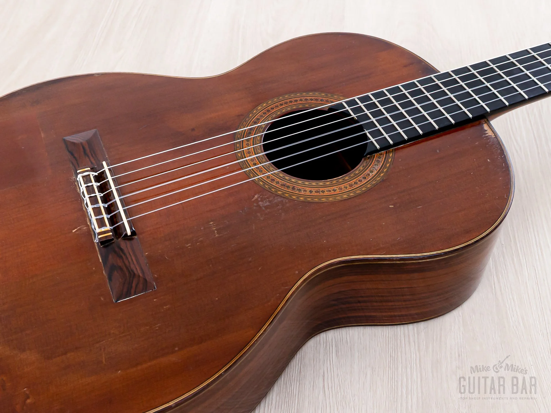 1973 Ignacio Fleta e Hijos Vintage Cedar Top Nylon String Classical Guitar w/ Case - Image 8