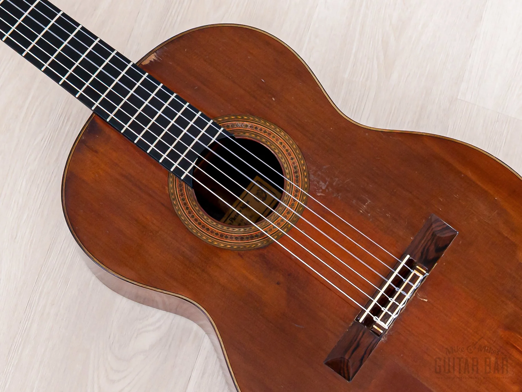 1973 Ignacio Fleta e Hijos Vintage Cedar Top Nylon String Classical Guitar w/ Case - Image 9