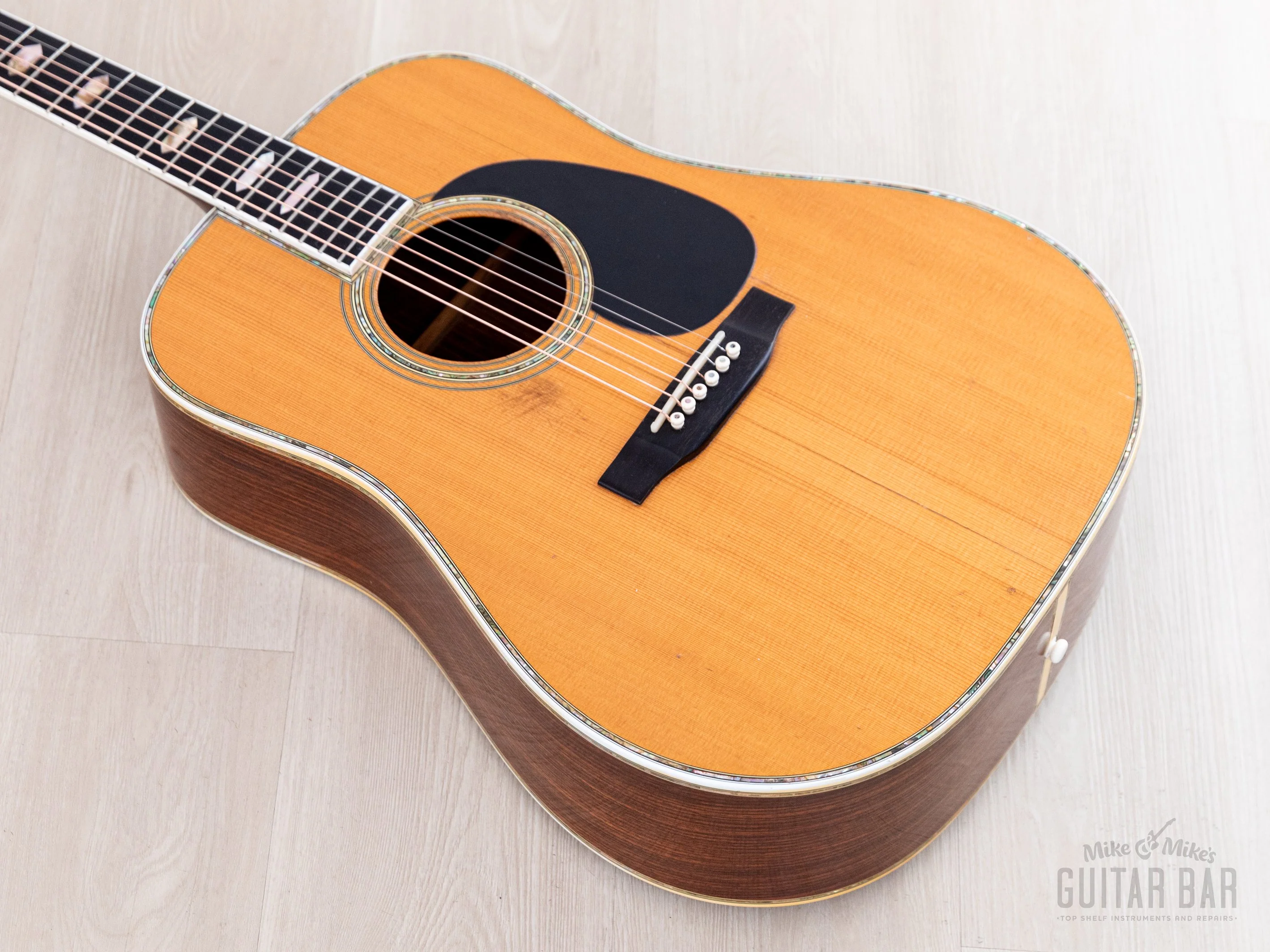 1973 Martin D-45 Vintage Dreadnought Acoustic Guitar w/ Case - Image 12
