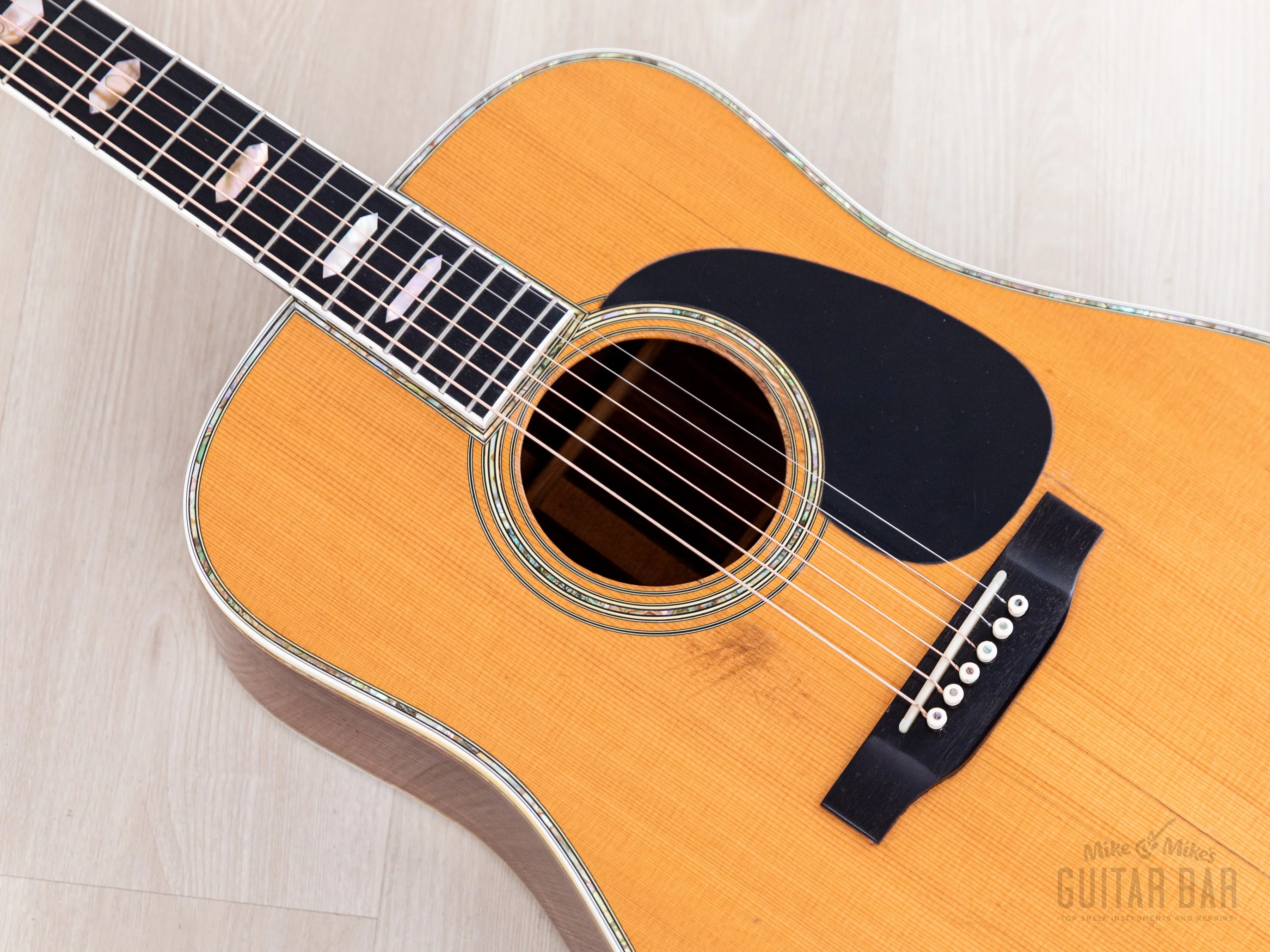 1973 Martin D-45 Vintage Dreadnought Acoustic Guitar w/ Case - Image 8