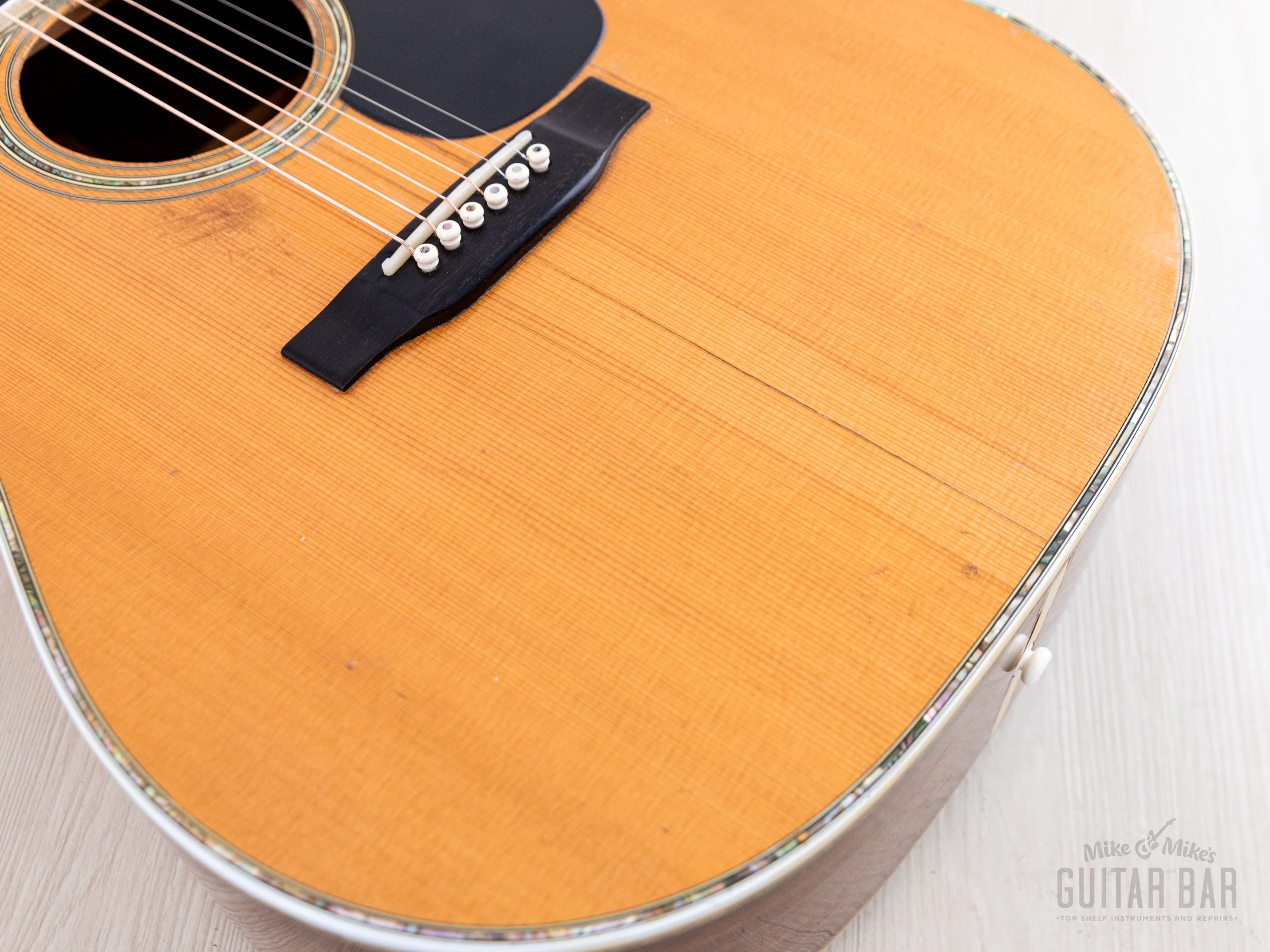 1973 Martin D-45 Vintage Dreadnought Acoustic Guitar w/ Case - Image 9