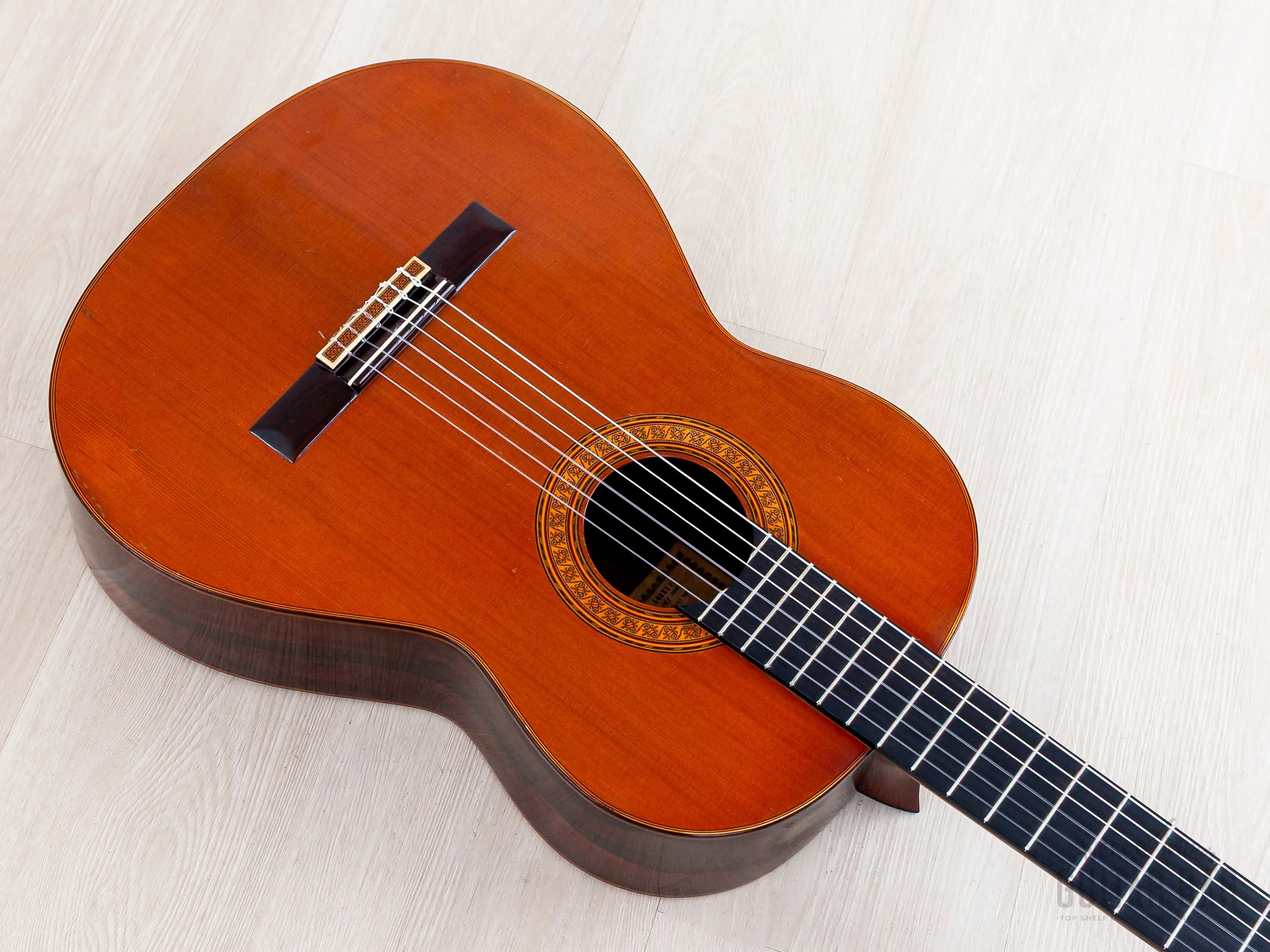 1973 Sakazo Nakade No. 1200Y Vintage Classical Guitar, Spruce + Brazilian Rosewood w/ Case - Image 10