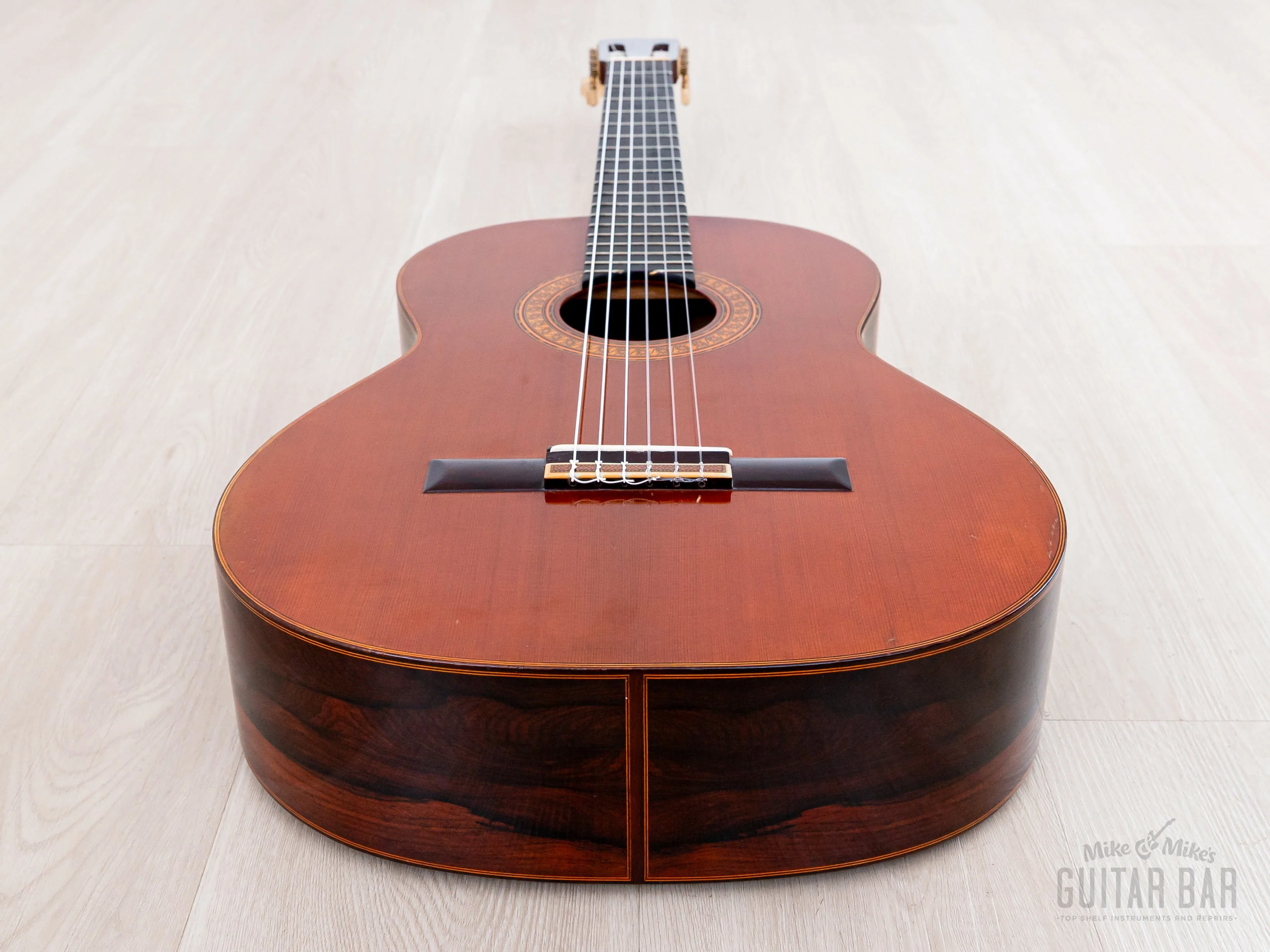 1973 Sakazo Nakade No. 1200Y Vintage Classical Guitar, Spruce + Brazilian Rosewood w/ Case - Image 12