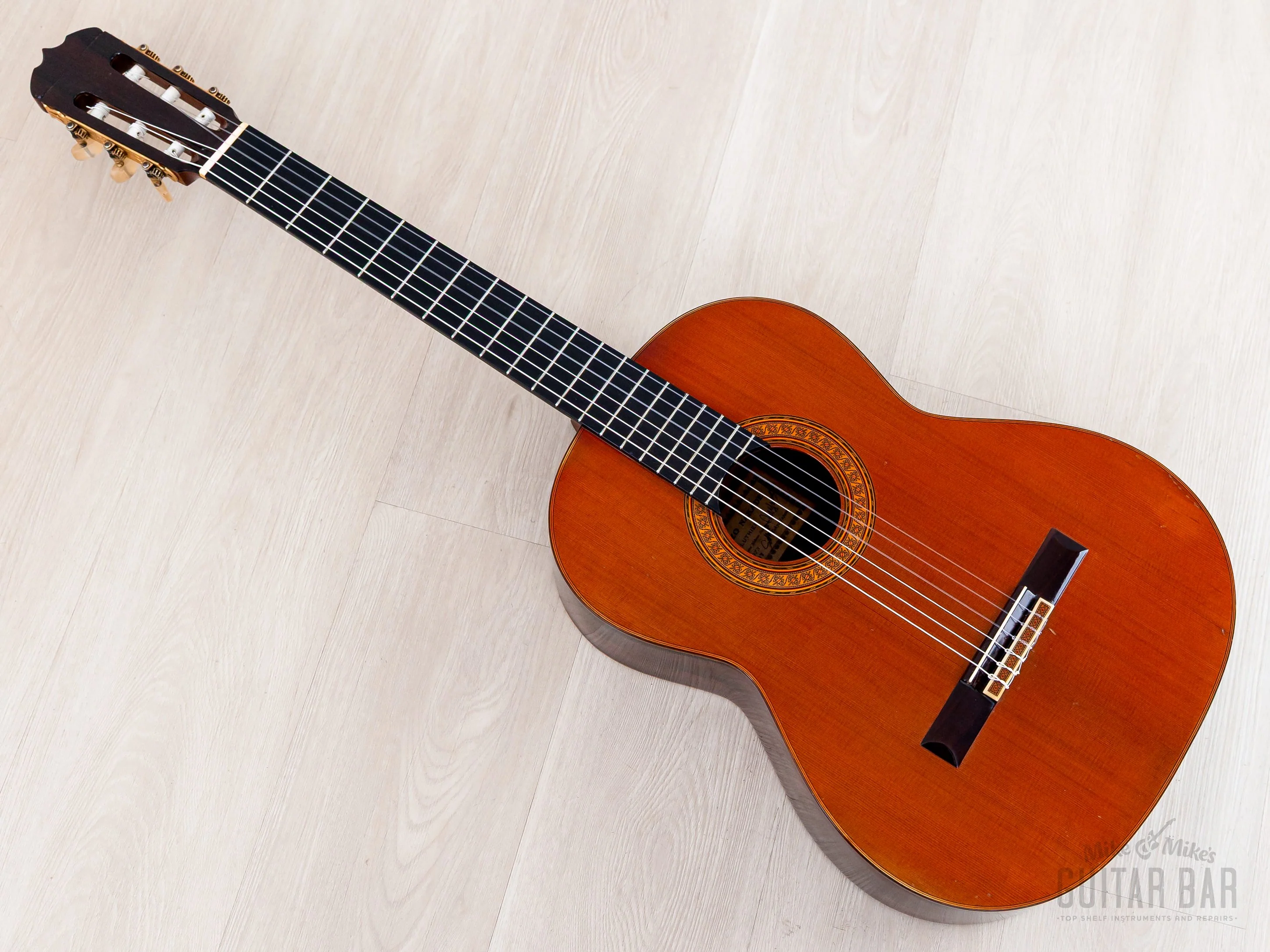 1973 Sakazo Nakade No. 1200Y Vintage Classical Guitar, Spruce + Brazilian Rosewood w/ Case - Image 13