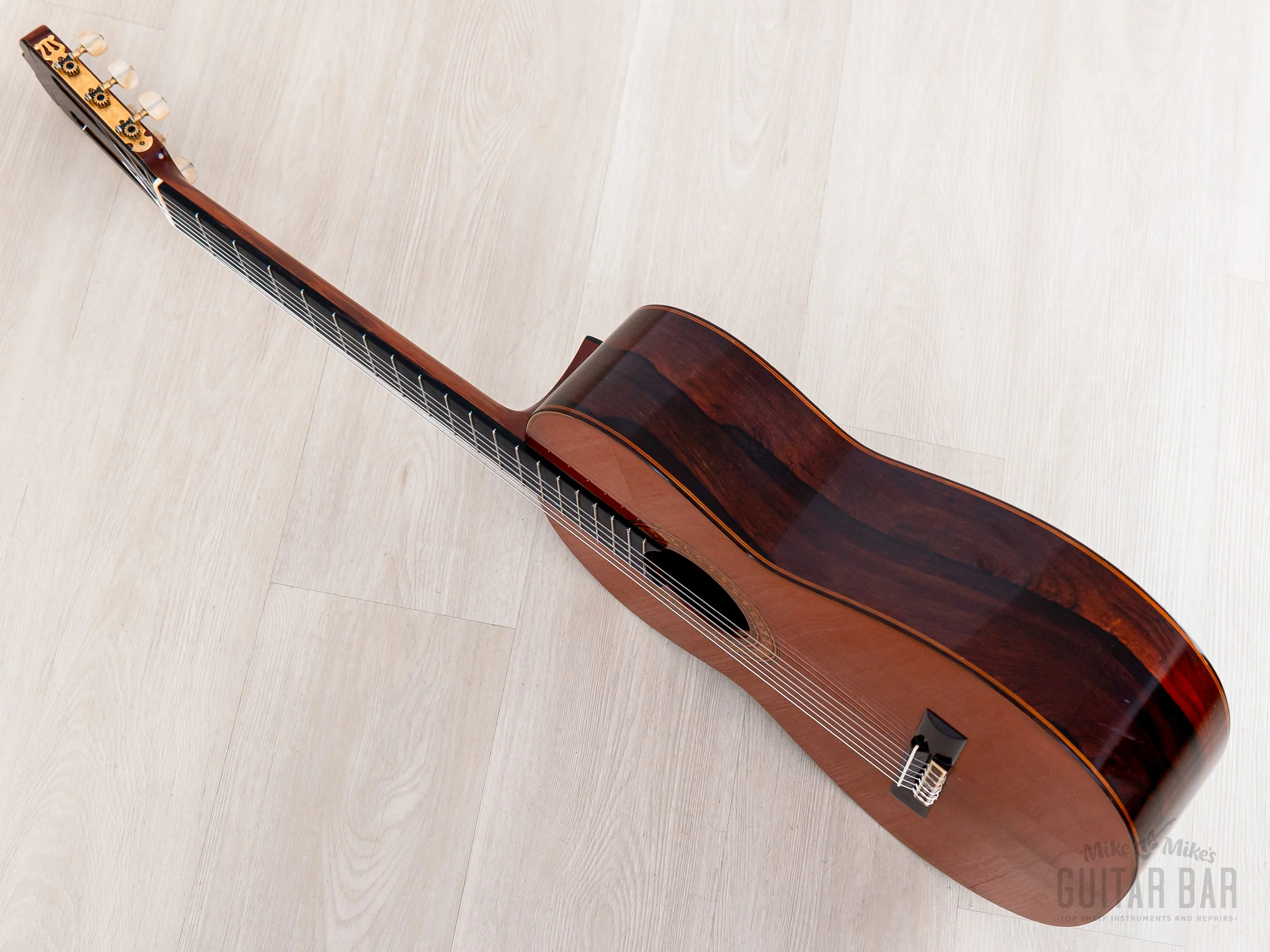1973 Sakazo Nakade No. 1200Y Vintage Classical Guitar, Spruce + Brazilian Rosewood w/ Case - Image 14