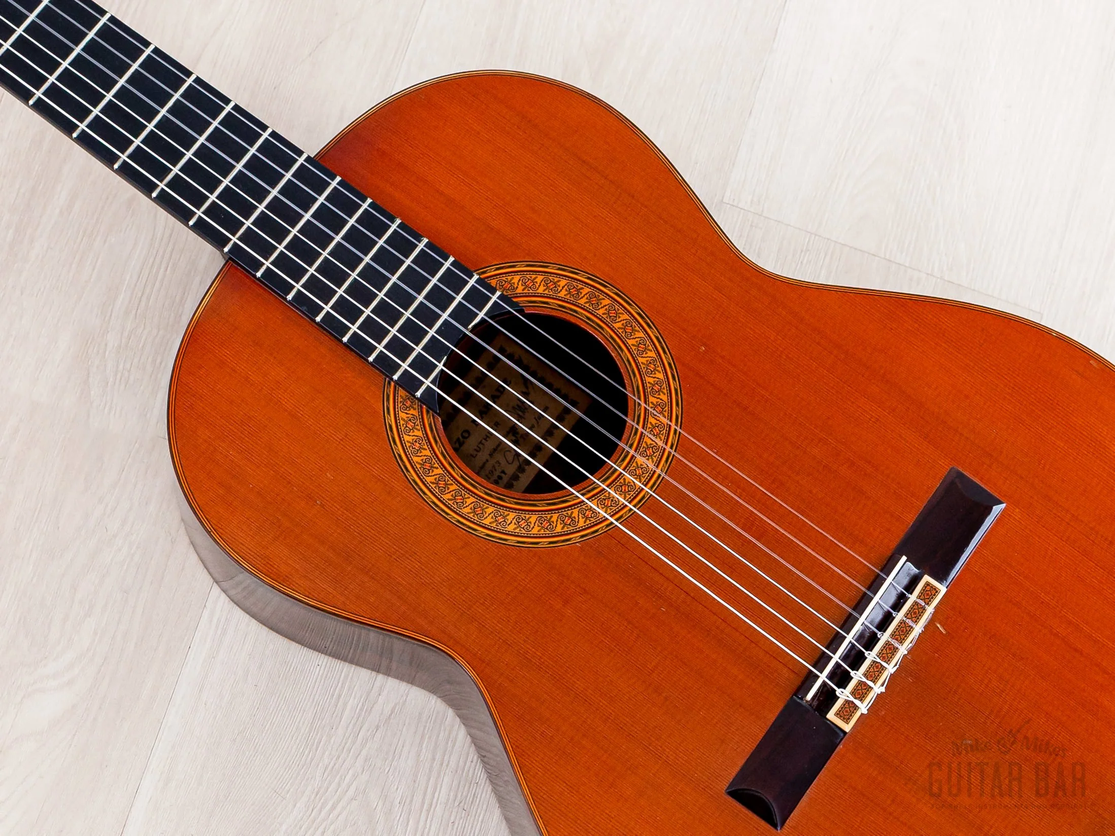 1973 Sakazo Nakade No. 1200Y Vintage Classical Guitar, Spruce + Brazilian Rosewood w/ Case - Image 8