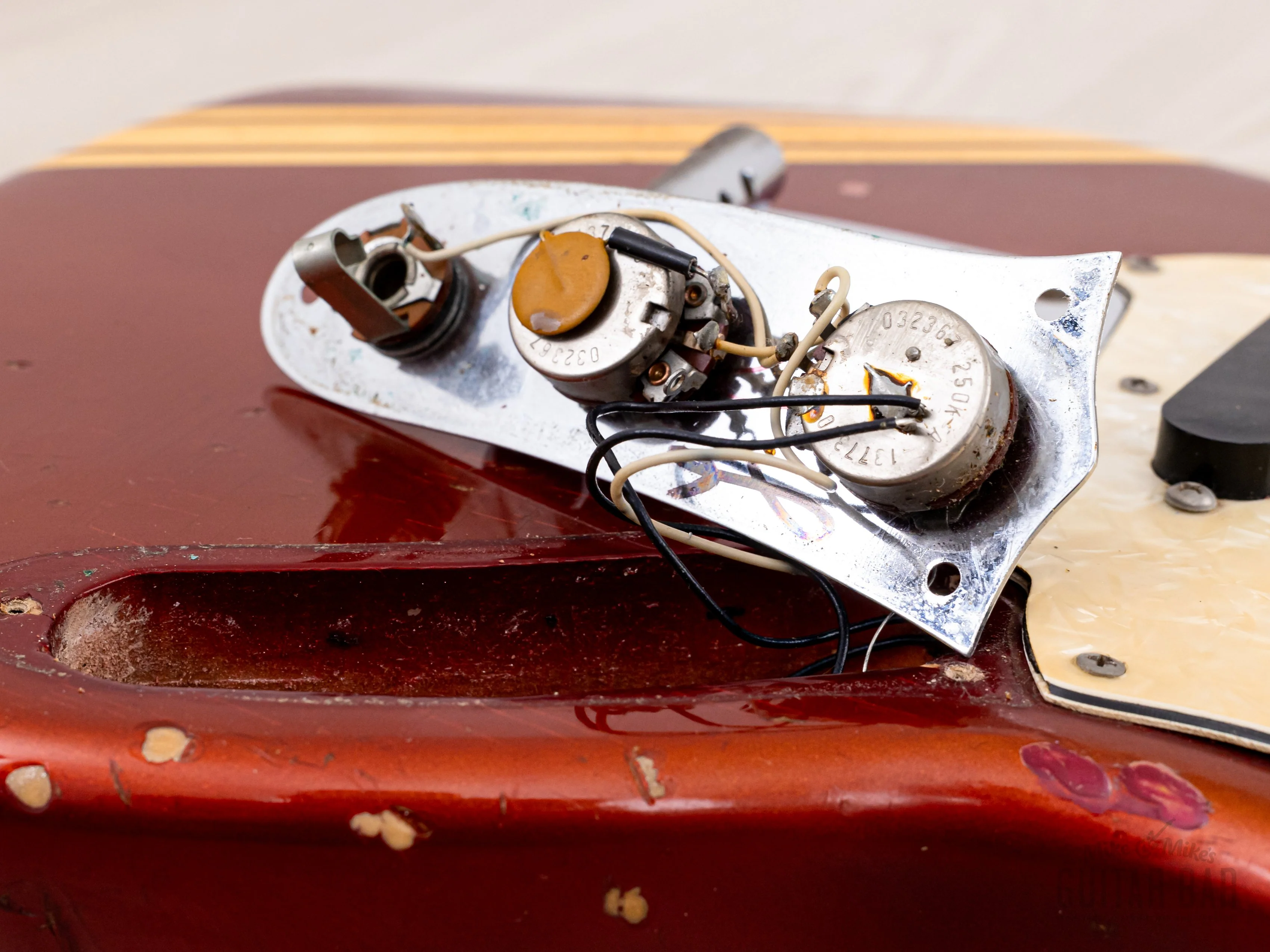 1974 Fender Competition Mustang Vintage Offset Guitar Competition Red w/ Case - Image 19
