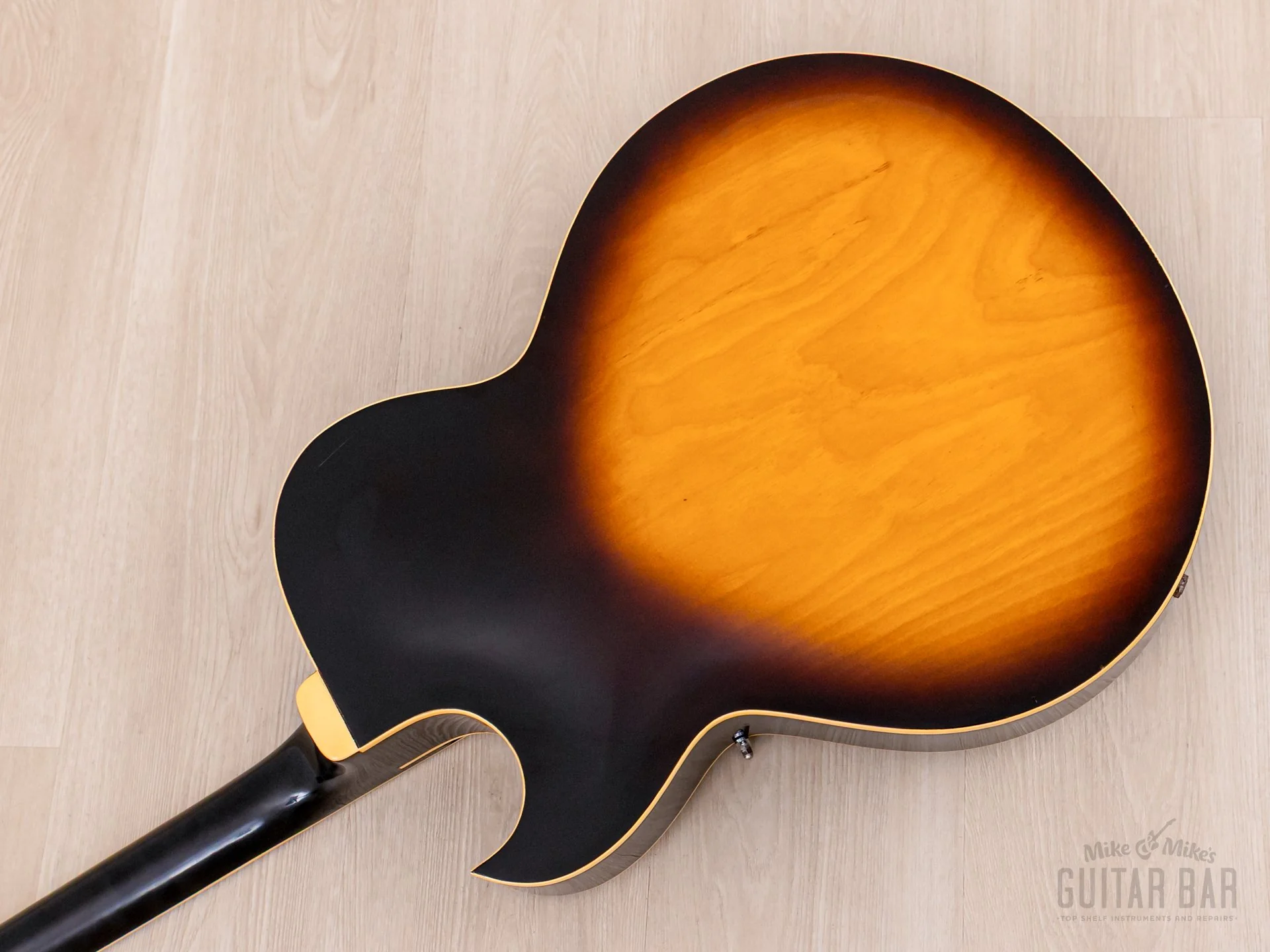 1974 Greco S-55 Vintage Hollowbody Guitar ES-175-Spec Sunburst w/ Embossed Pickups & Case, Japan Fujigen - Image 14
