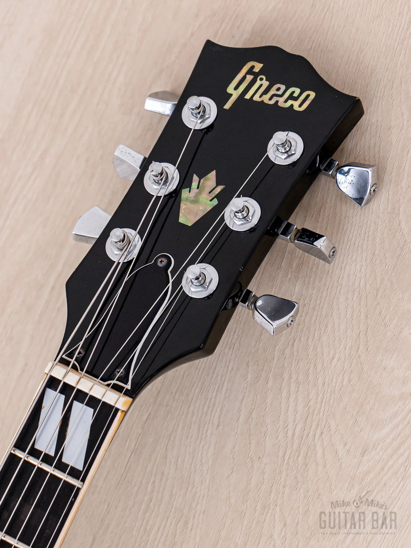 1974 Greco S-55 Vintage Hollowbody Guitar ES-175-Spec Sunburst w/ Embossed Pickups & Case, Japan Fujigen - Image 4