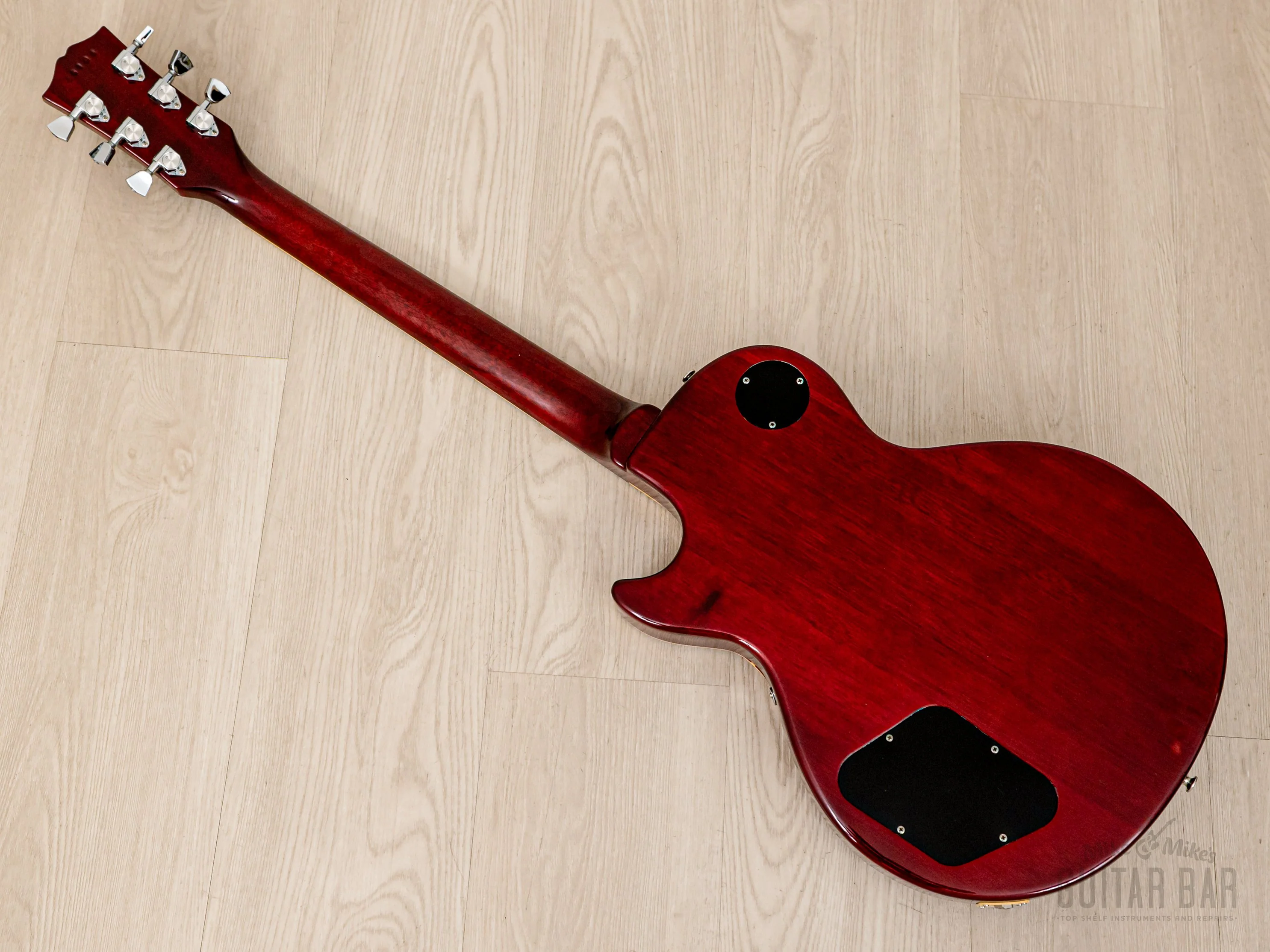 1975 Burny FLG-70 Les Paul Standard Vintage Guitar Cherry Sunburst, Near-Mint w/ Case, Japan Fernandes - Image 12